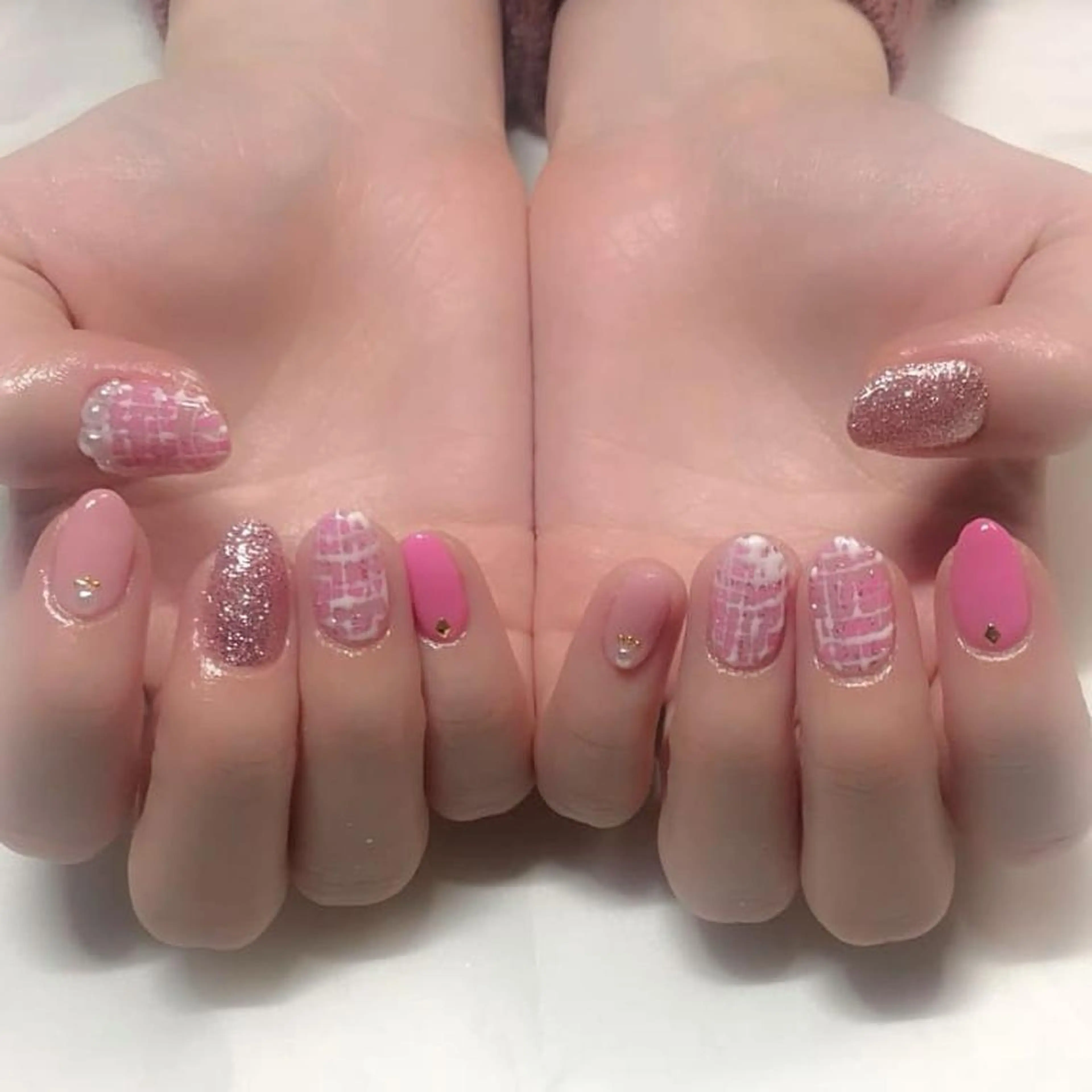 ネイル ツイードネイル ハンドネイル ハンドケア lyly.nail所属・lylynail YUUKAのネイルデザイン