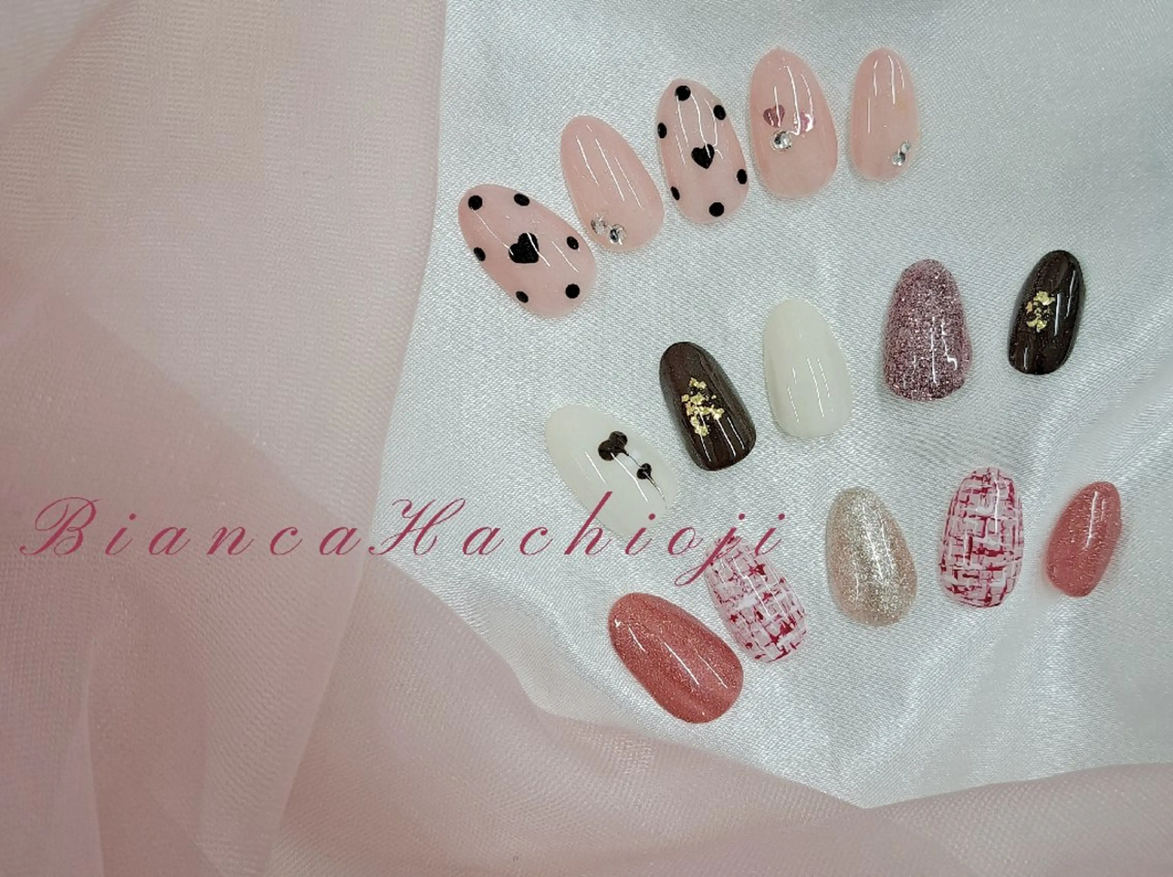 ネイル バレンタイン Bianca八王子 まえさだのネイルデザイン