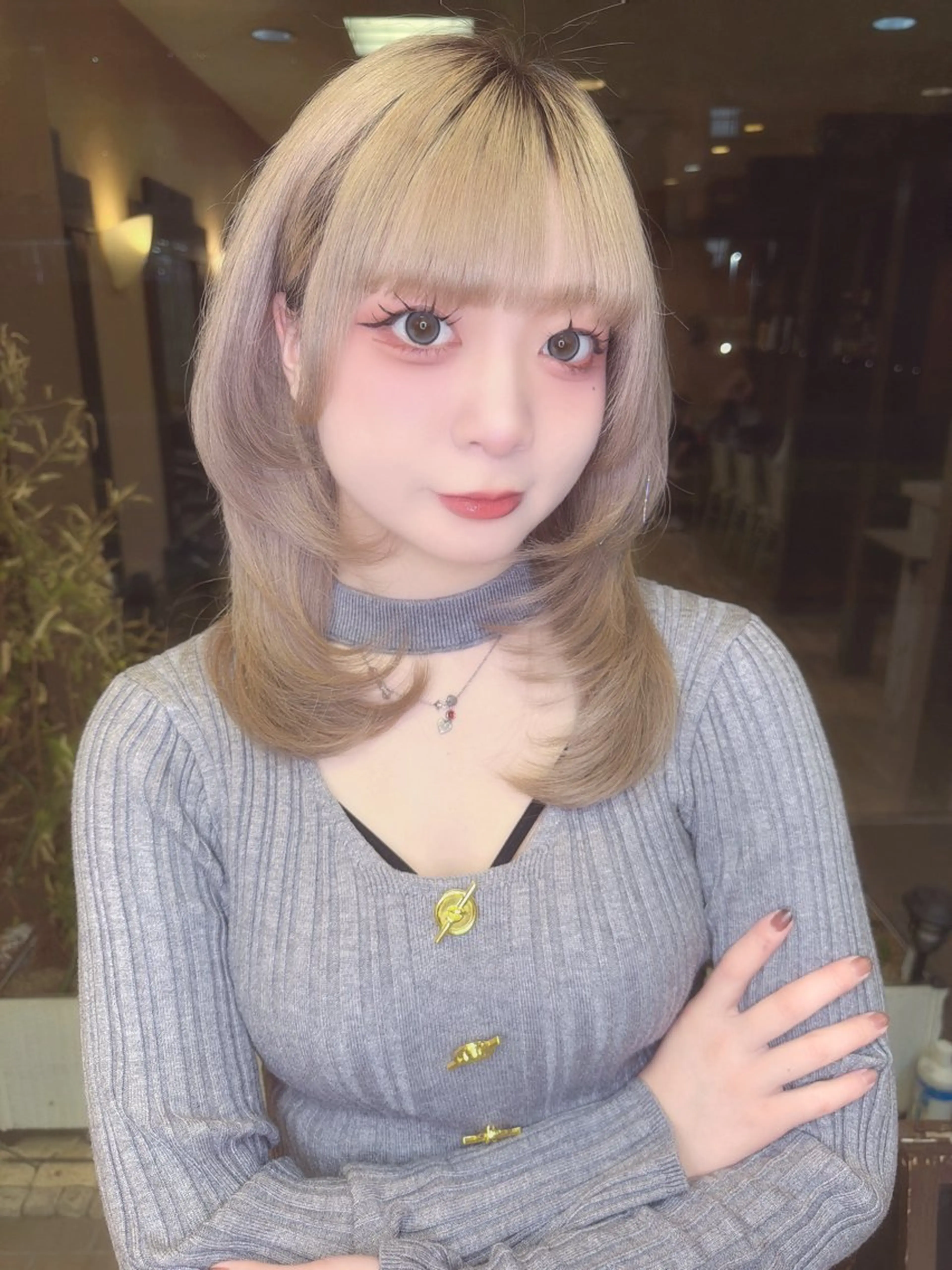 セミロング ヘアカラー Moremuu/ MAIKA🎀のヘアスタイル