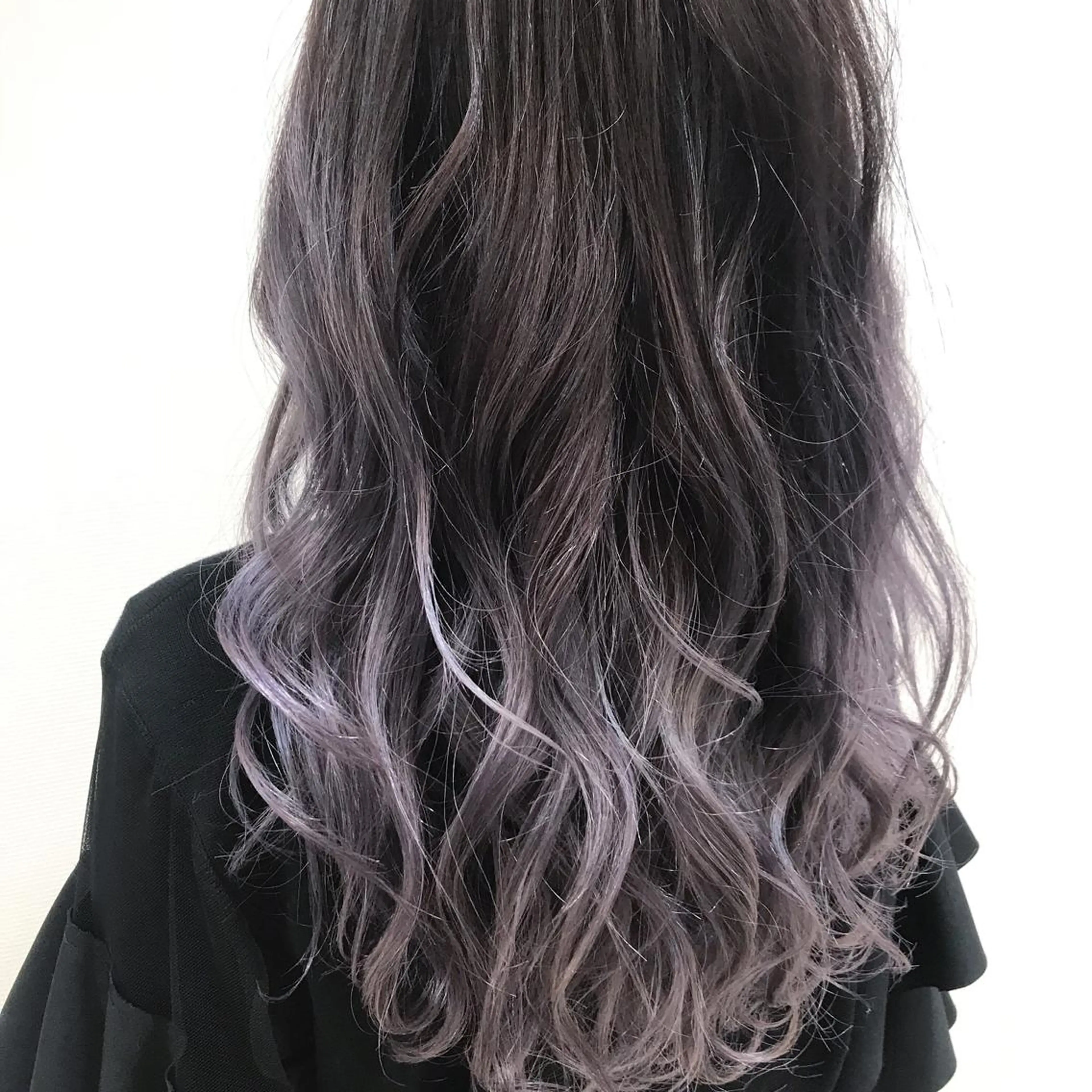 セミロング カラー ブルーカラー ブルーバイオレット バイオレットカラー 北川 泰之のヘアスタイル