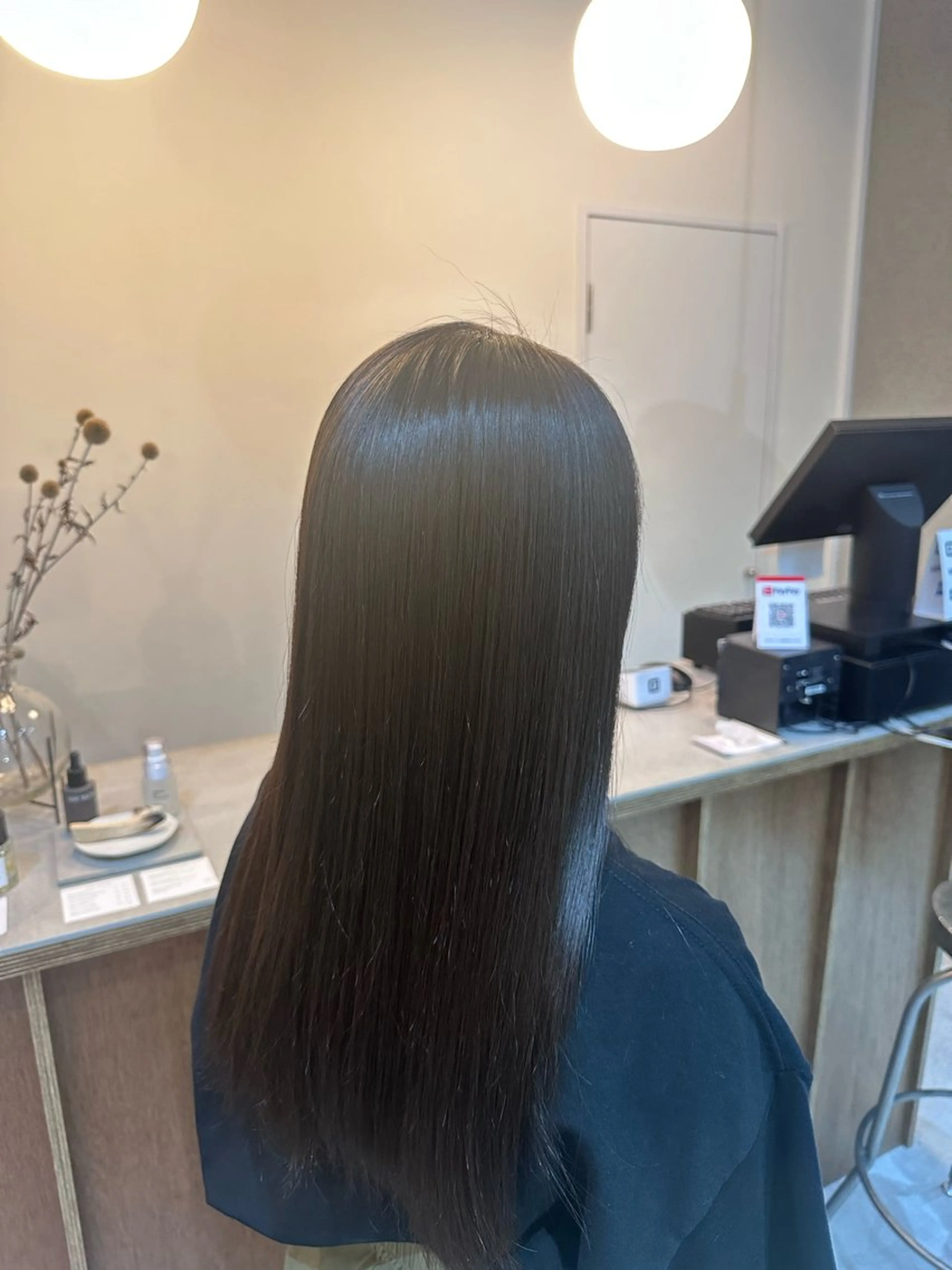 ロング 縮毛矯正 トリートメント Shiro RENのヘアスタイル