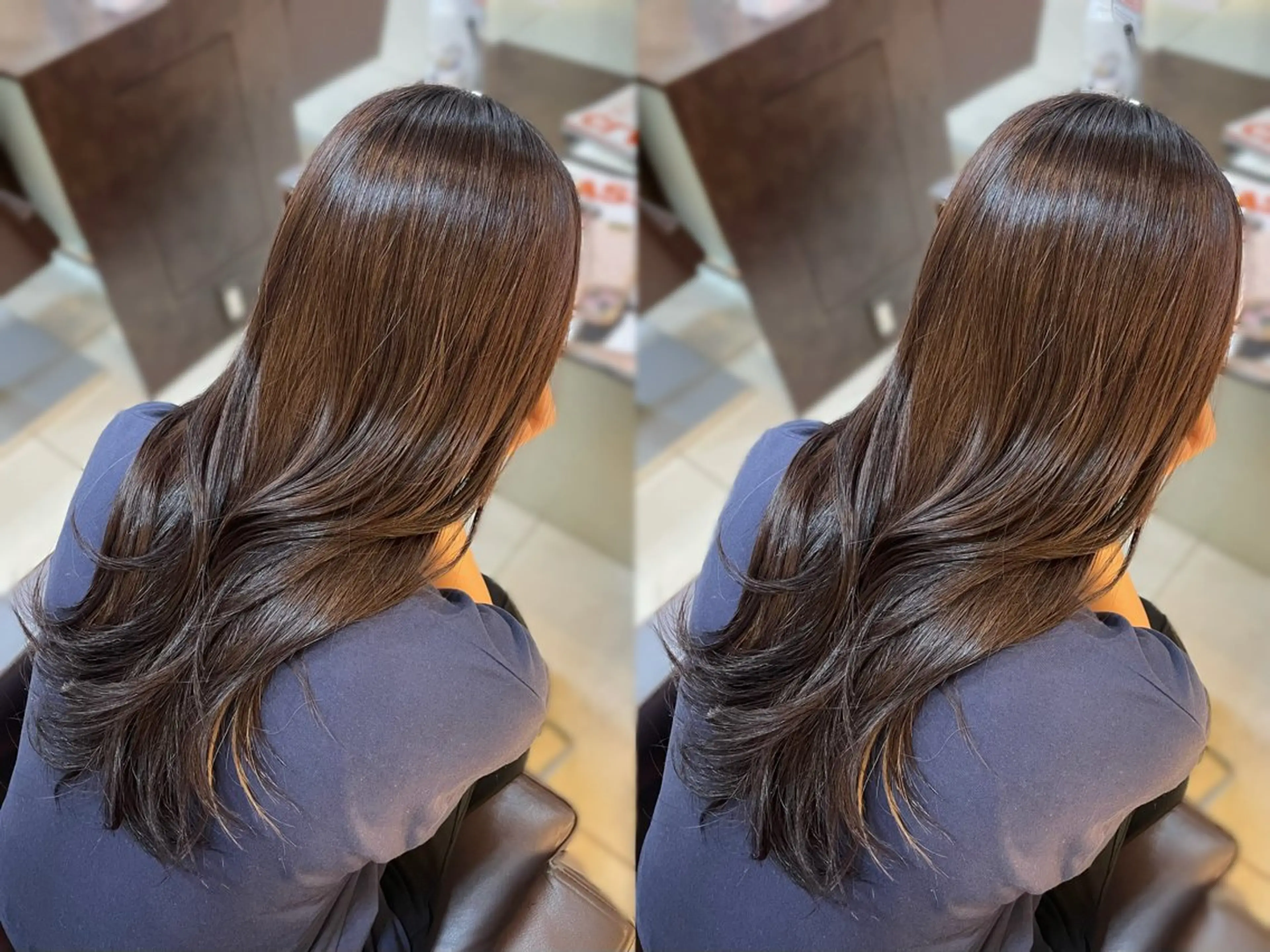 セミロング トリートメント トリートメント ヘッドスパ 🤎韓国ヘア ベージュ まゆか🤎のヘアスタイル