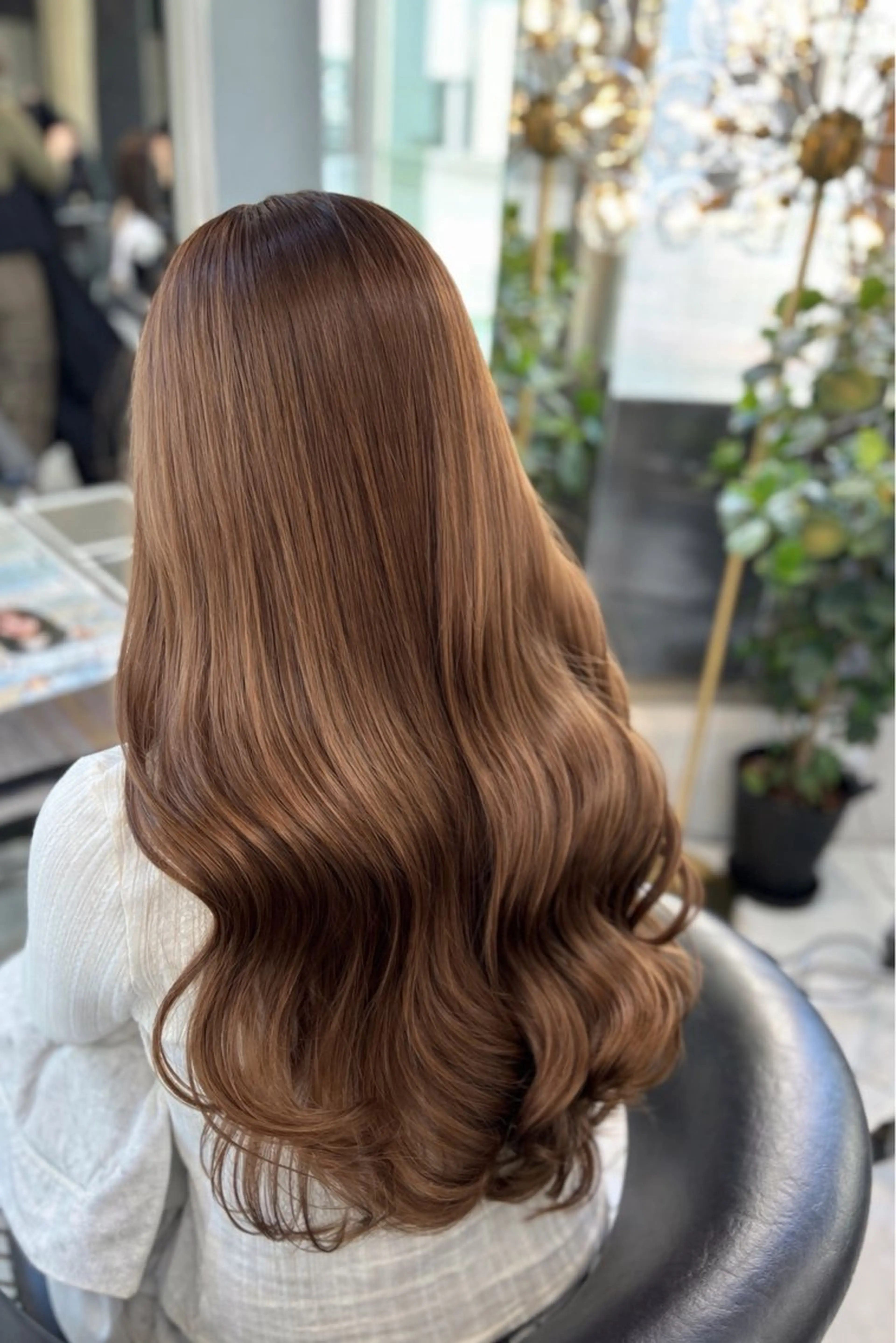 ロング カラー カット ヘアカラー トリートメント Sakuraෆ˚* 透け感ベージュ🥨のヘアスタイル