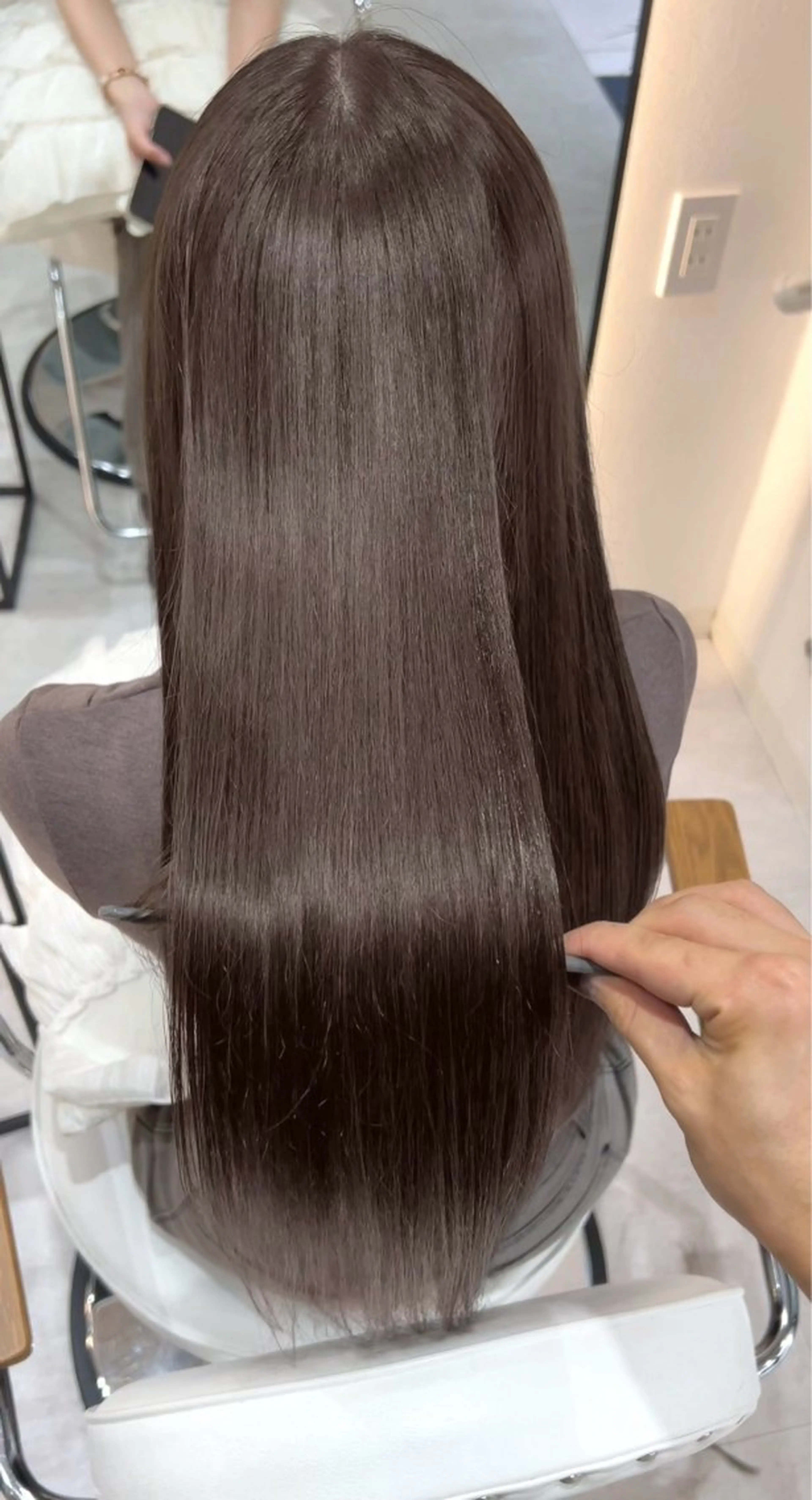 ロング ヘアカラー トリートメント 学生人気No1🩶 韓国風/艶髪/輝士のヘアスタイル