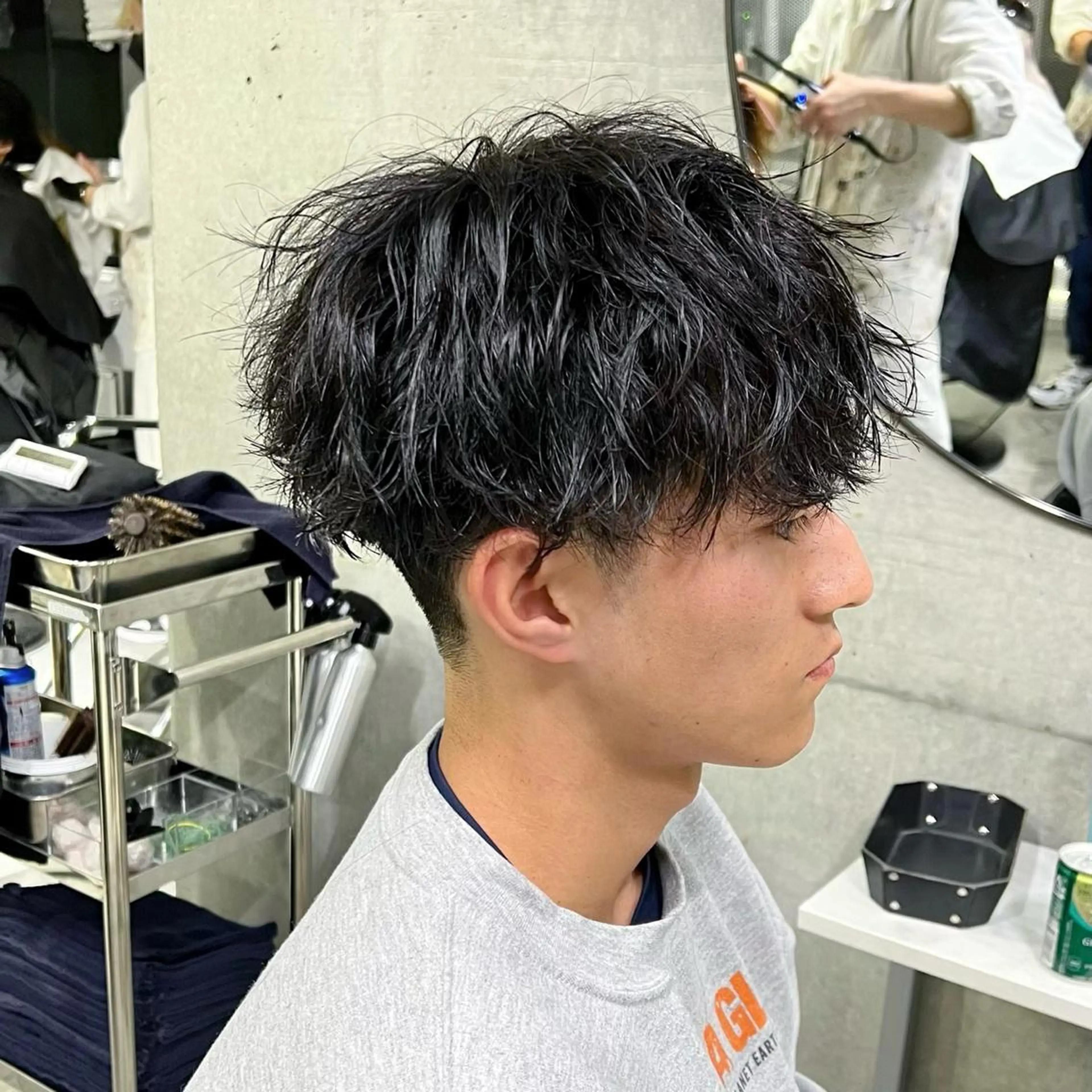 ショート パーマ メンズ メンズパーマ メンズツイストパーマ ツイストパーマ カット パーマ 藤井優大 店舗異動しましたのその他イメージ