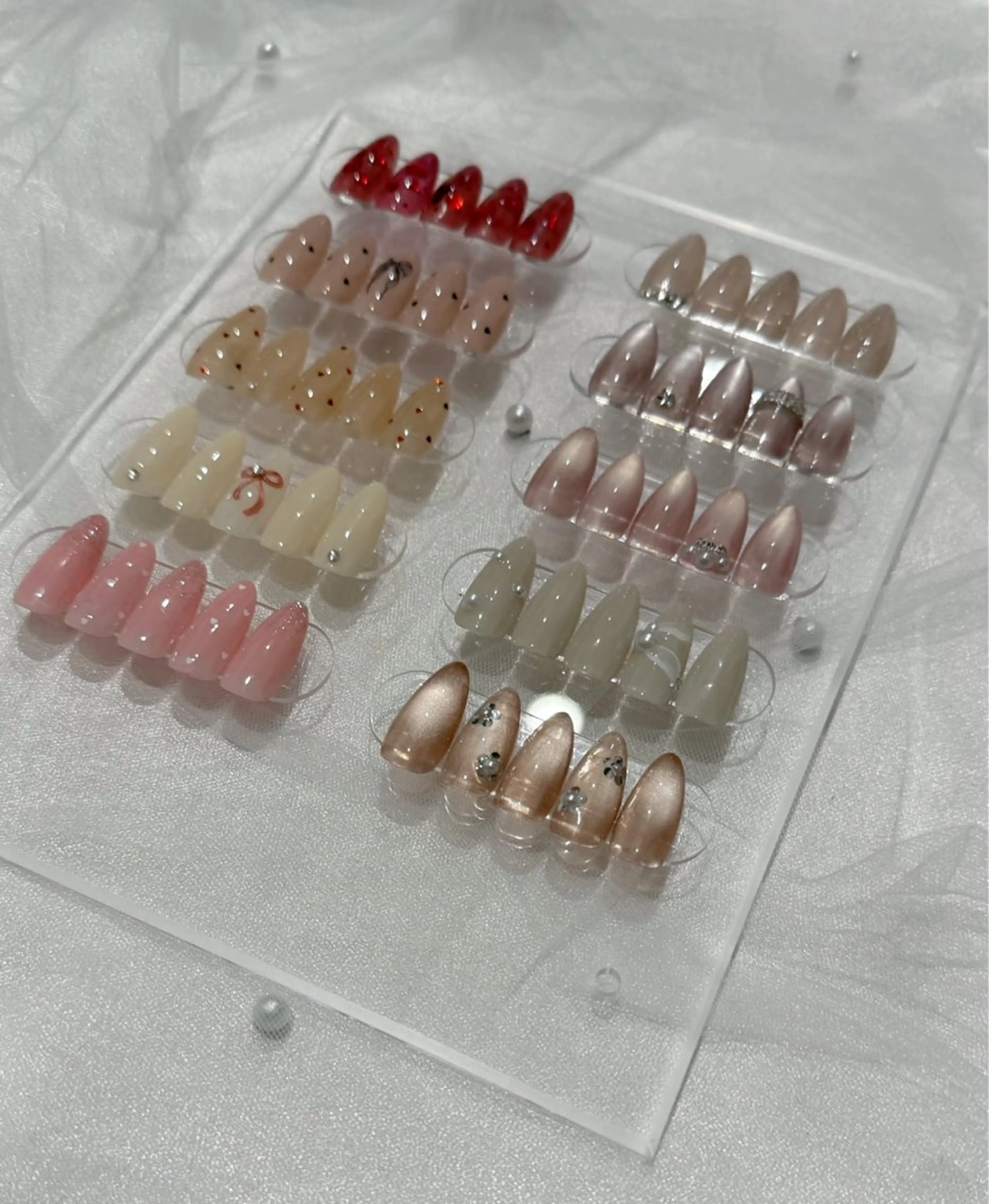 【ちゅるんカラーでオフィスネイルにも◎】選べるSimple定額デザイン🪽‪🤍カラーパーツ位置変更️🆗オフ込みの写真