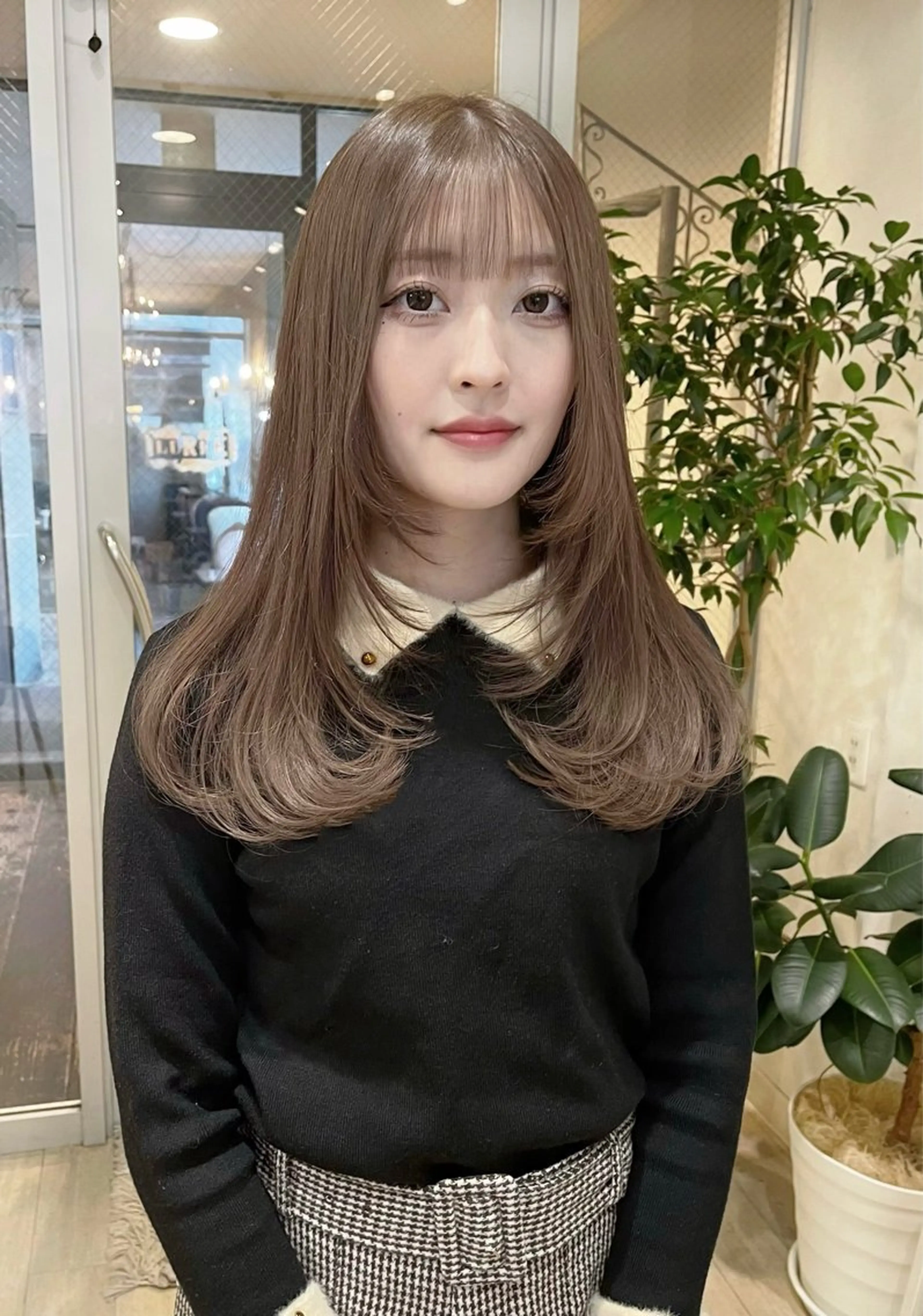 セミロング カラー ヘアカラー トリートメント nakahara madokaのヘアスタイル