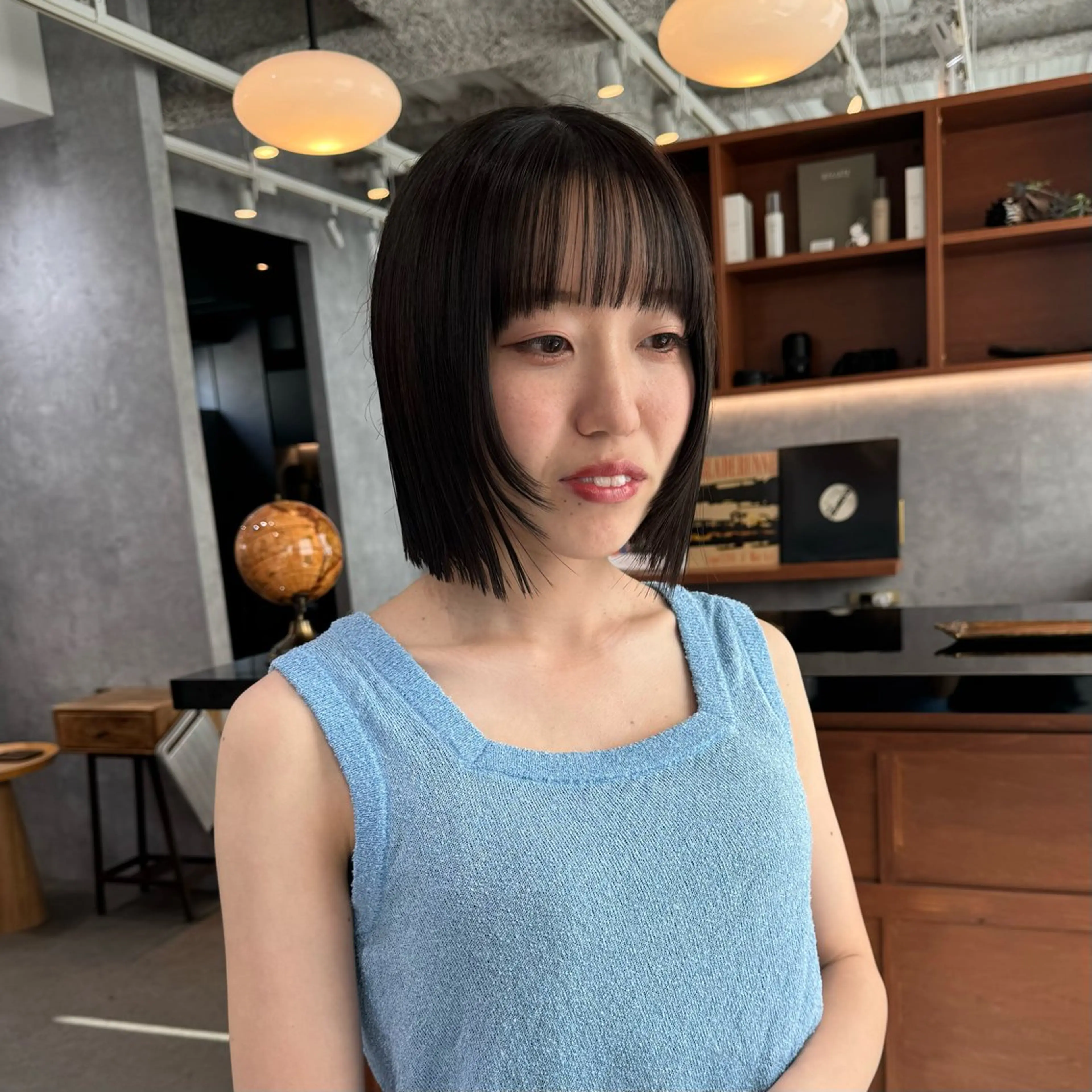 ショート カット ヘアカラー トリートメント 透け感カラー/ momo🦕🌱のヘアスタイル