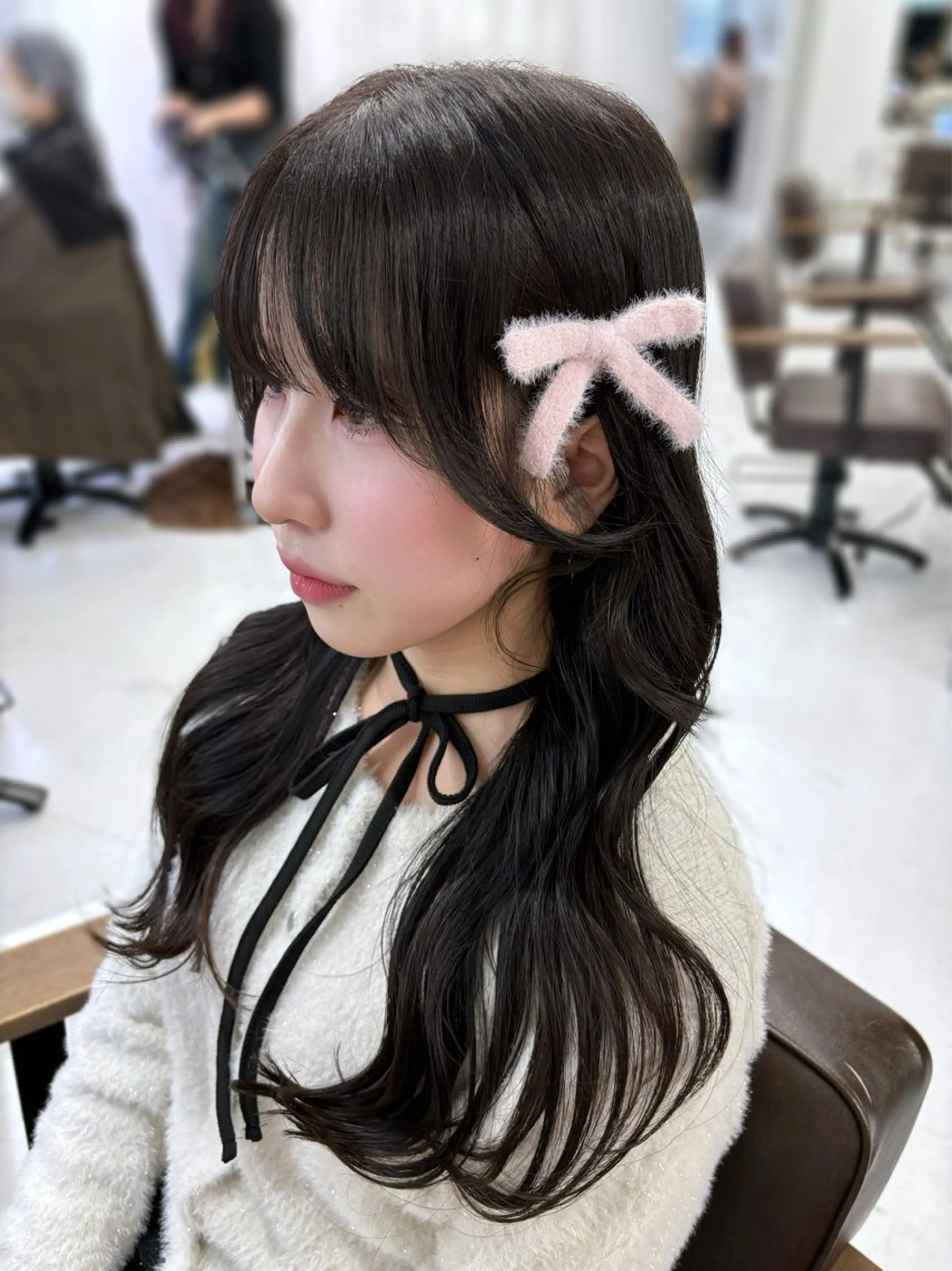 セミロング カット ヘアカラー 赤みなしカラー/梅田 /レイヤー/IORIのヘアスタイル