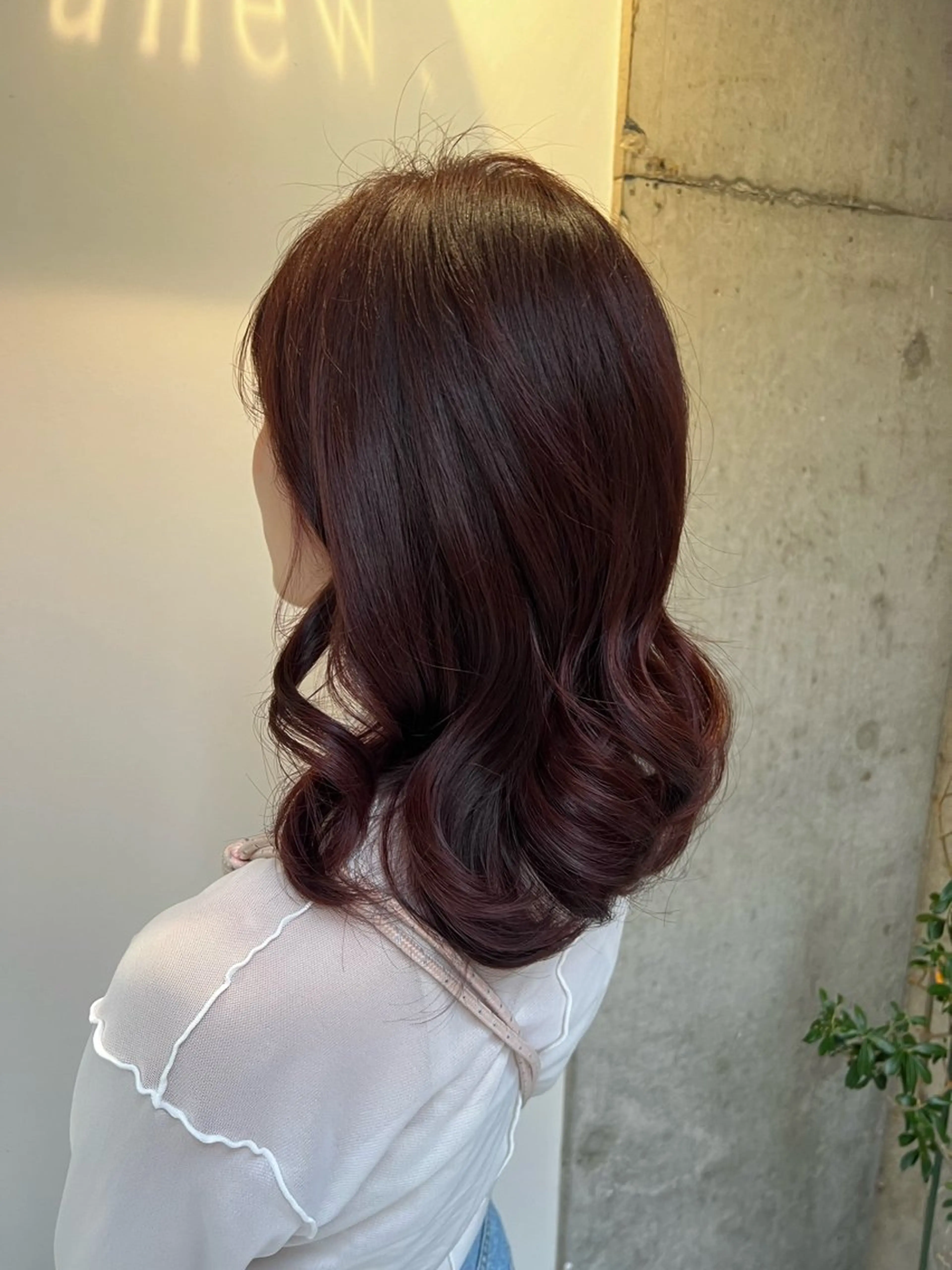 セミロング カラー カット ヘアカラー 🌝ぷる艶ハイトーン 柔らかヘア🍅まあやのヘアスタイル