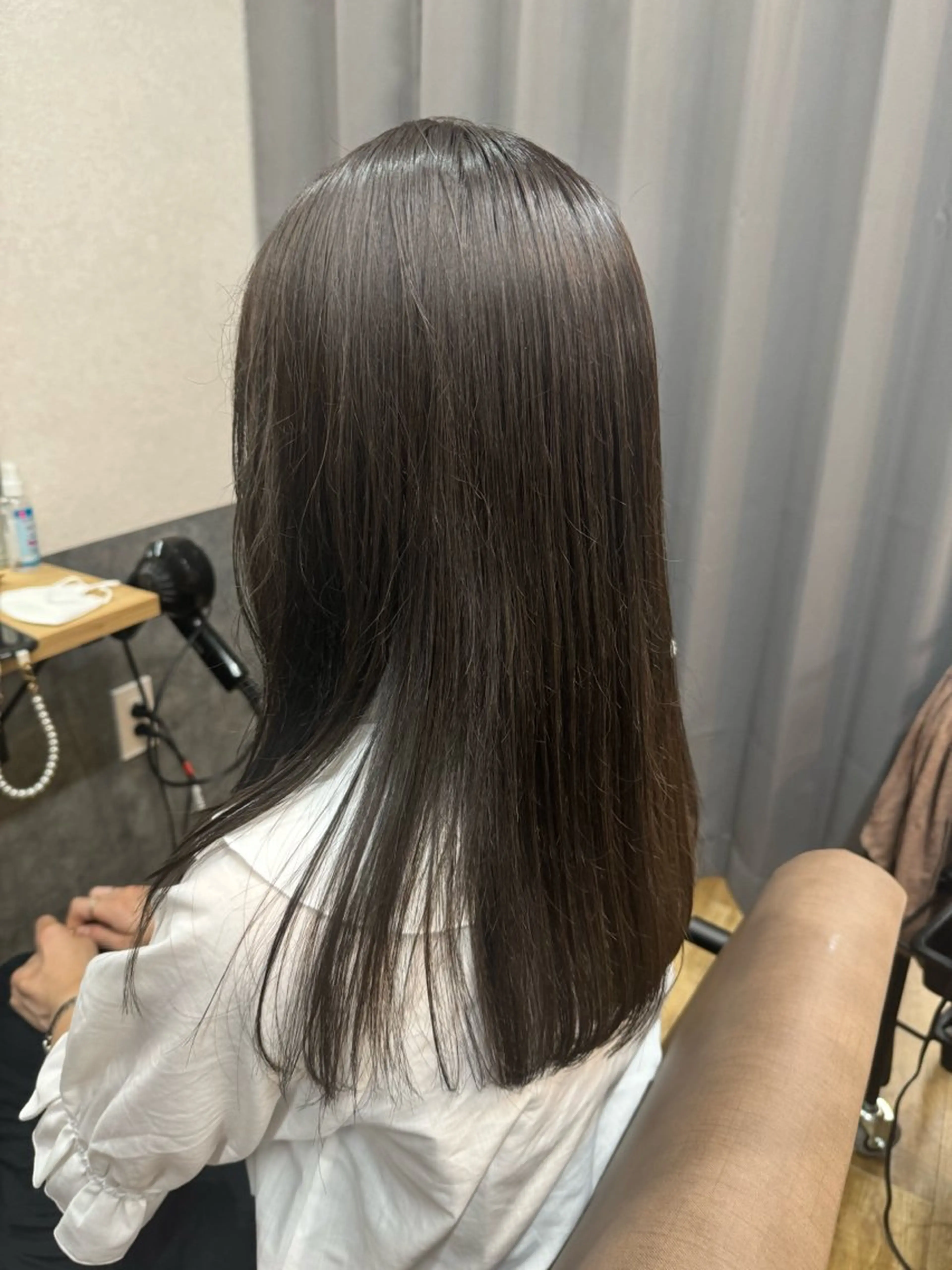 ロング カラー グレージュ メンズカット特化 今野のヘアスタイル