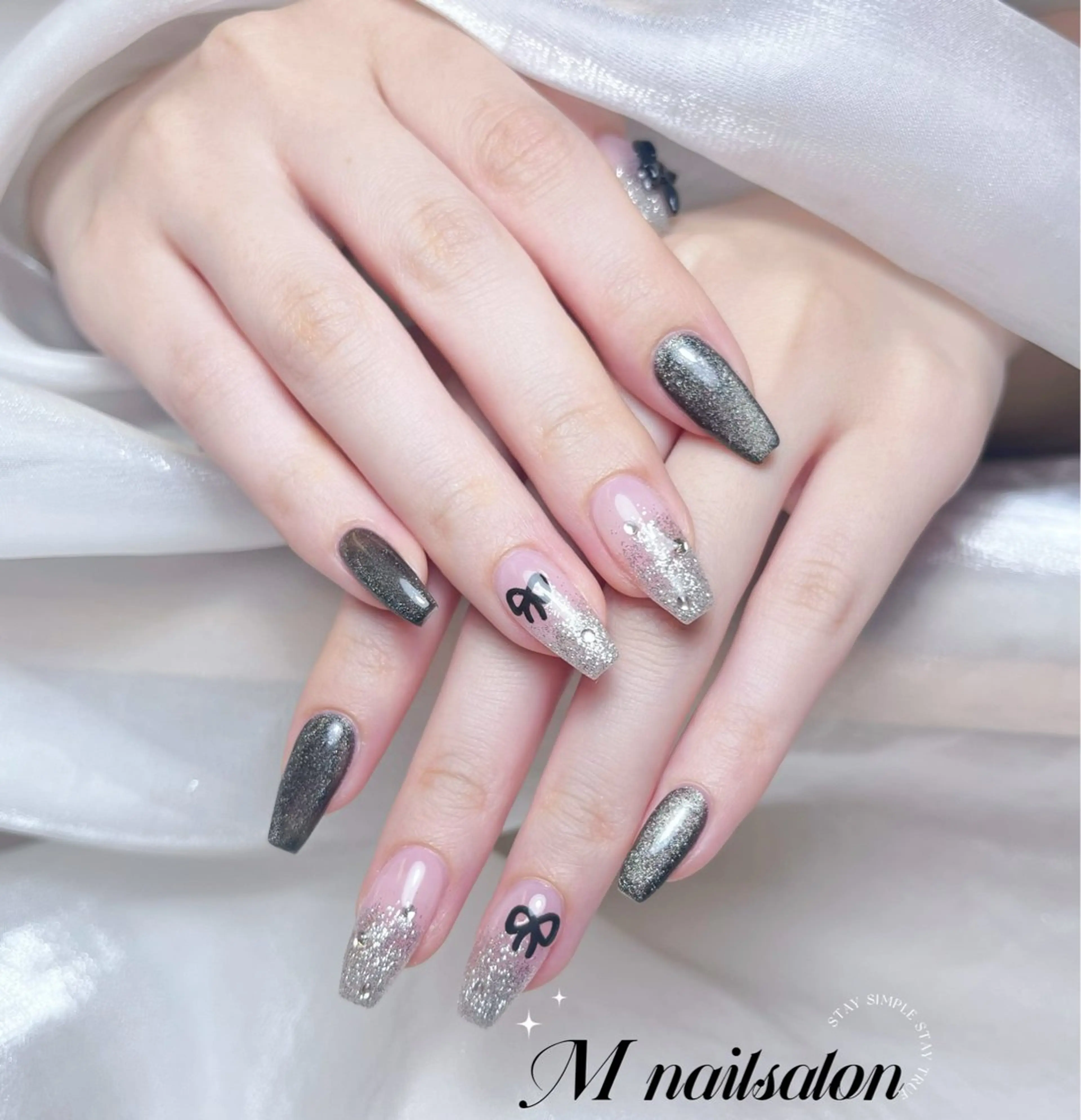 ネイル ハンドネイル M🌷nail 長さだし専門店のネイルデザイン