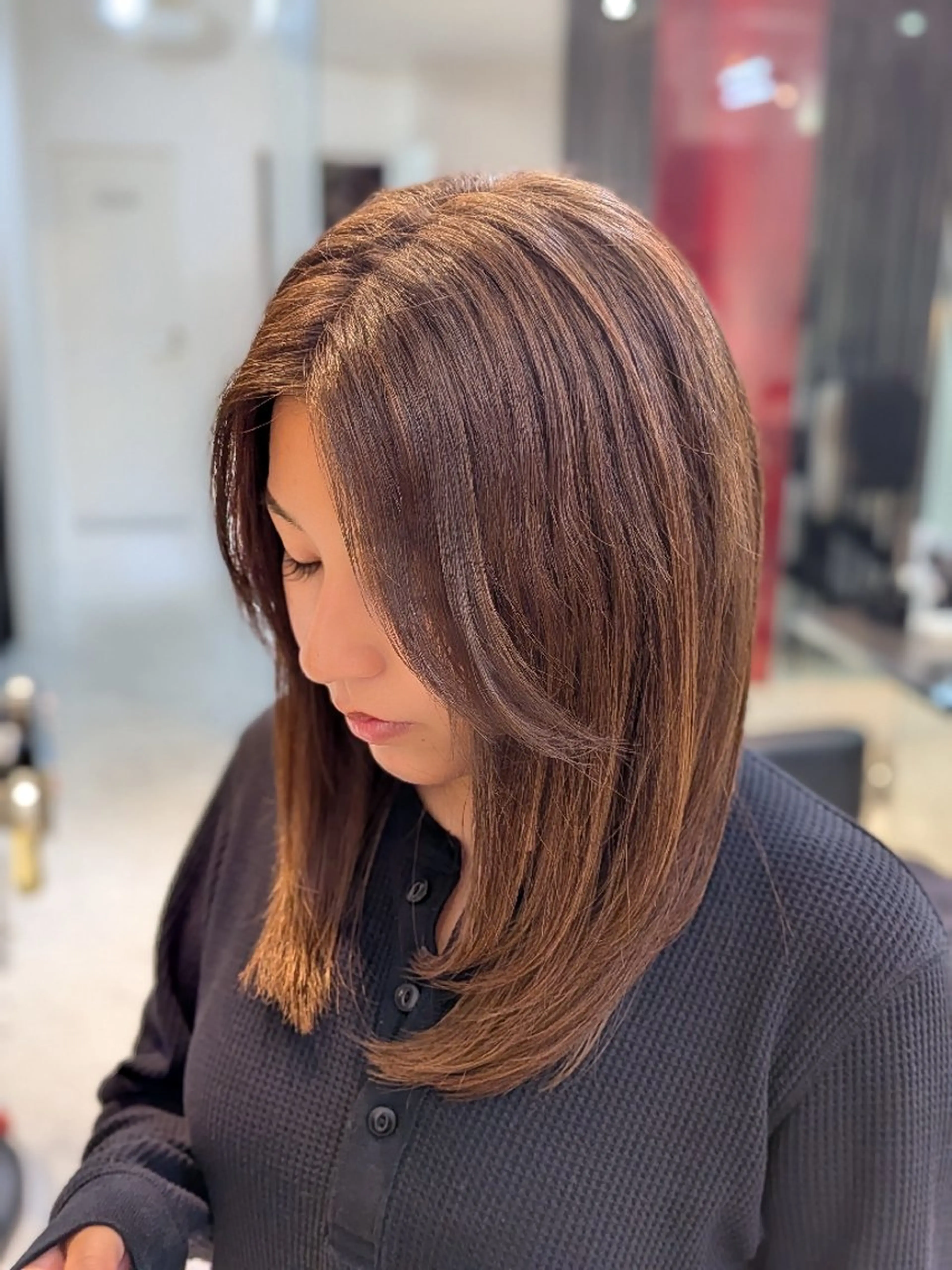 ロング カット 縮毛矯正 伊藤 翼のヘアスタイル