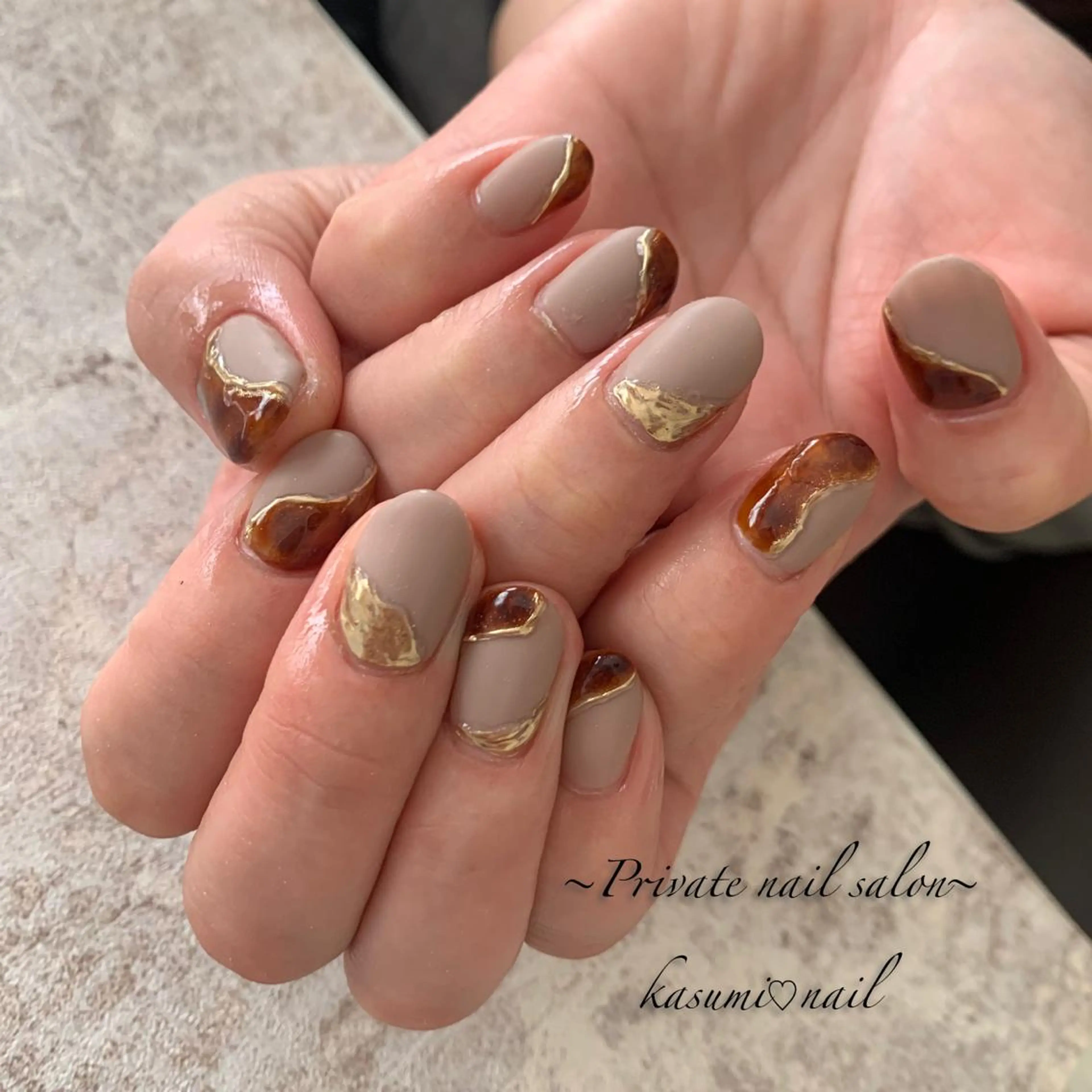 ネイル マグネットネイル ミラーネイル ニュアンスネイル 春ネイル KASUMI♡ Nailのネイルデザイン
