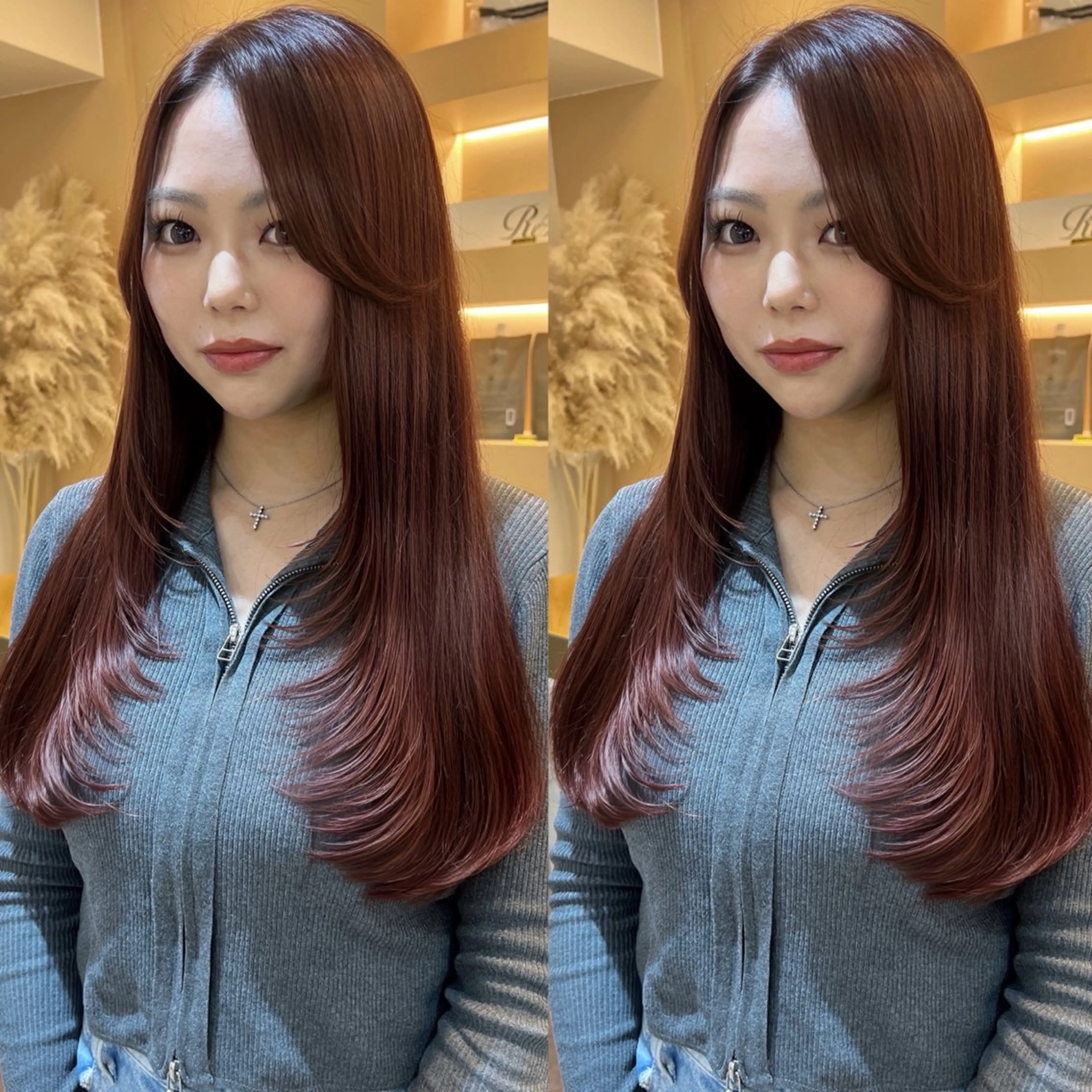 透明感抜群👑ブリーチ無しWカラー👑【アディクシー使用】+3STEPトリートメント🫧スチーム付き🫧の写真