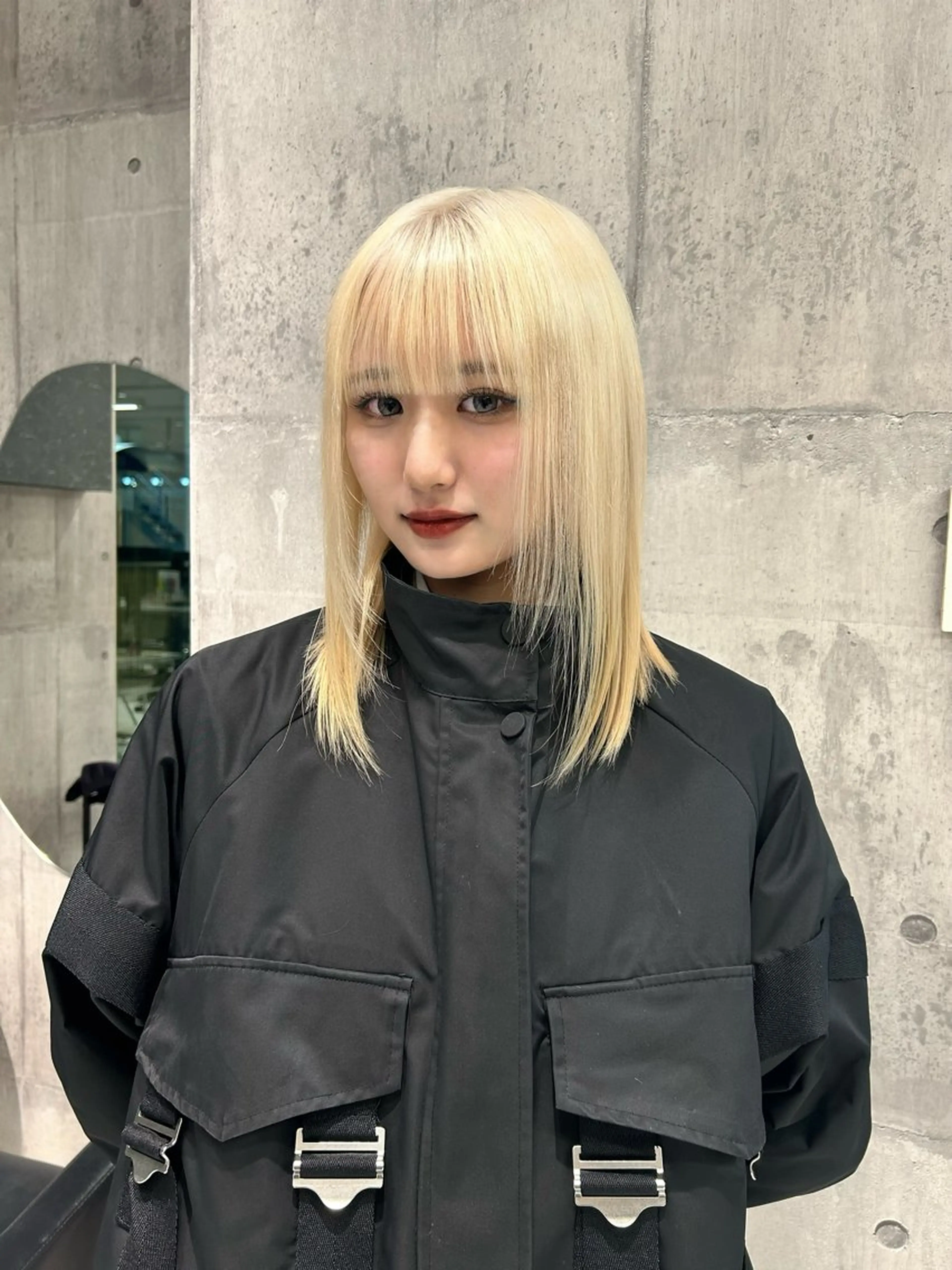 セミロング カラー 【色落ちまで可愛い】 mao🐩💜のヘアスタイル