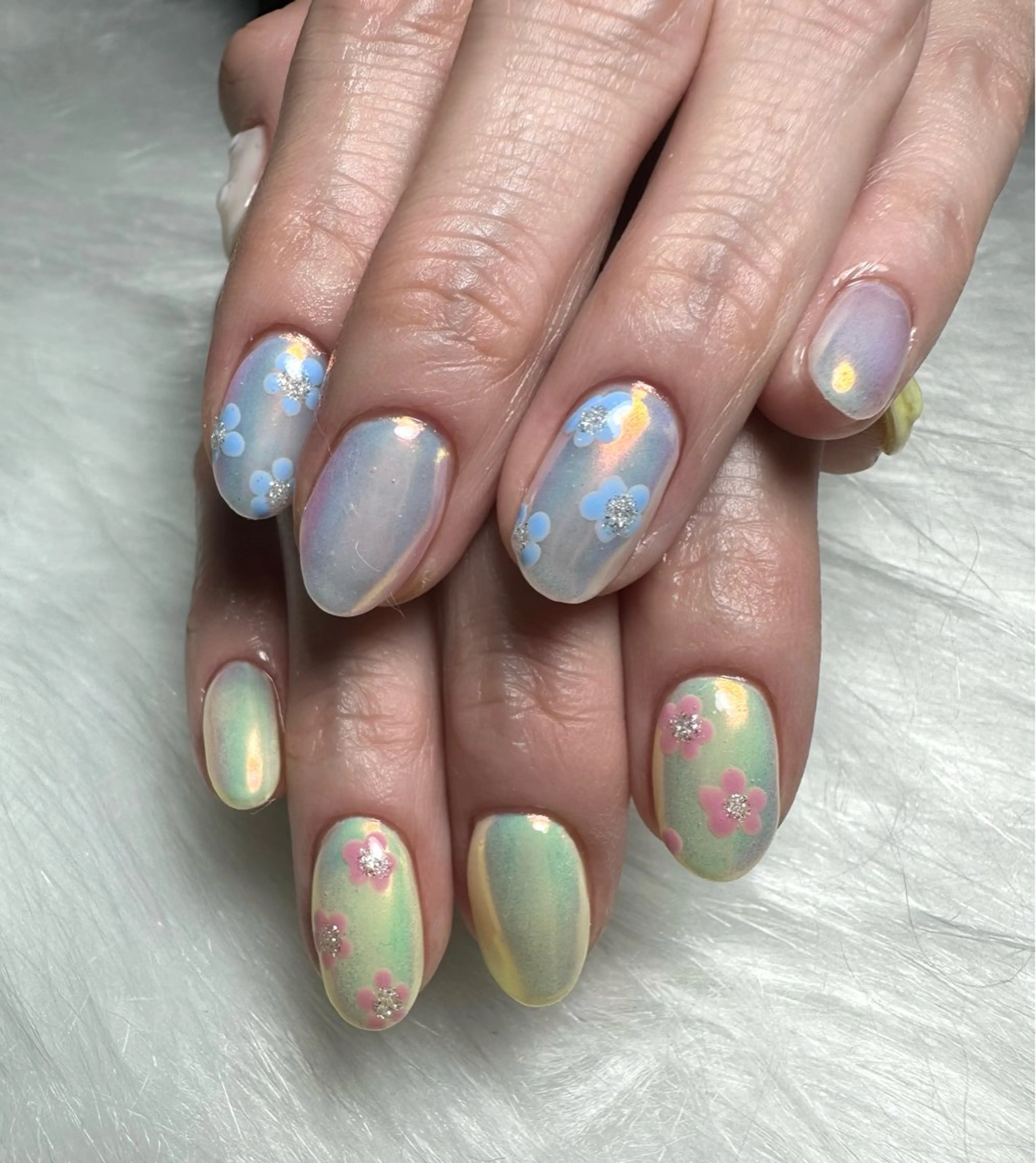 ネイル 持ち込み 春ネイル ハンドネイル Nailist Erikaのネイルデザイン