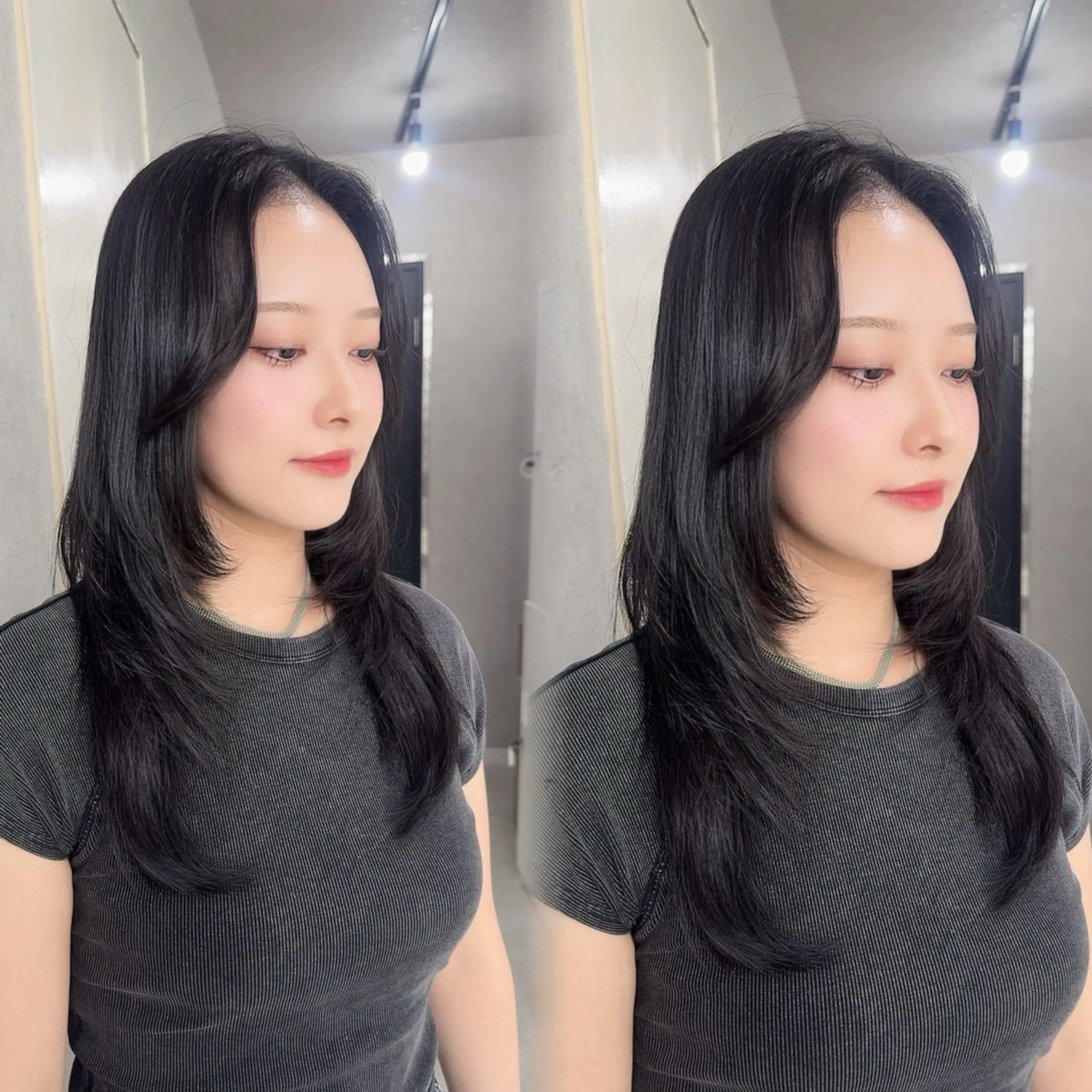 カラー アッシュ アッシュブラウン ベージュカラー 黒髪 ブリーチ カット ヘアカラー トリートメント 赤み無し柔らかカラー 【梅田】madokaのヘアスタイル