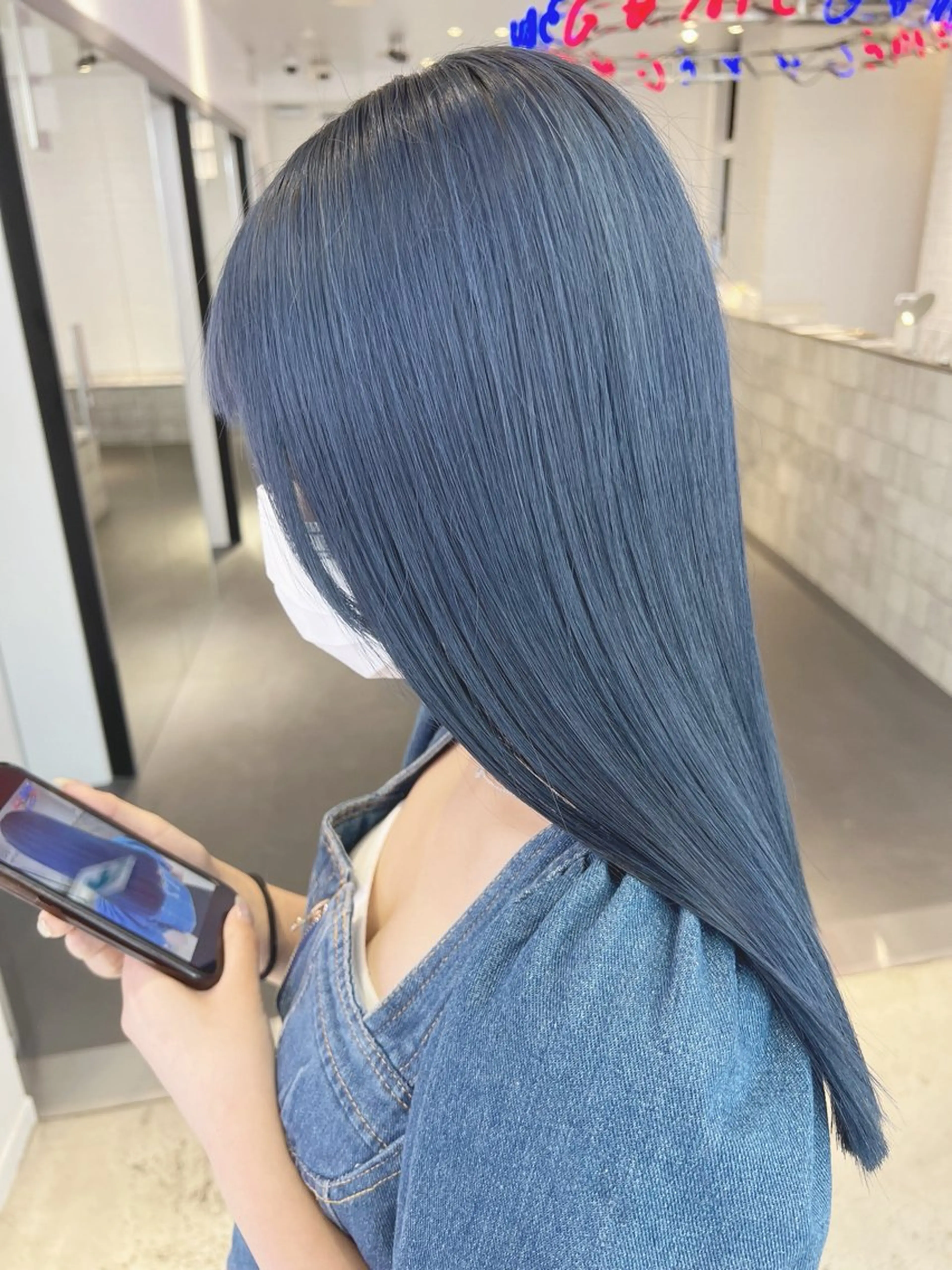 セミロング カラー ヘアアレンジ 🍯傷ませないカラー 髪質改善🍯彪雅のヘアスタイル