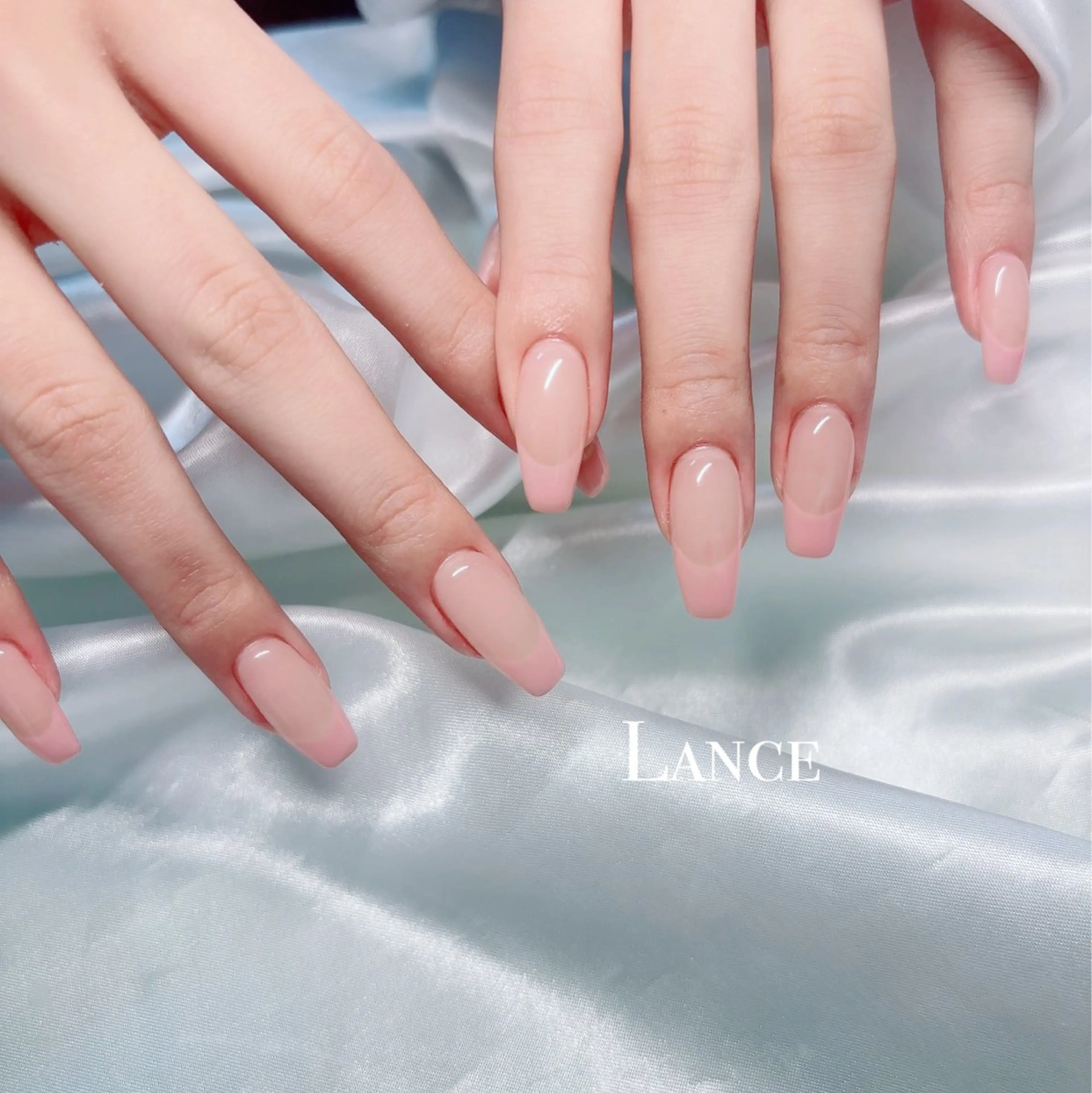 ネイル オーロラネイル フットネイル フレンチネイル ハート キラキラネイル ハンドネイル Lance nailのネイルデザイン