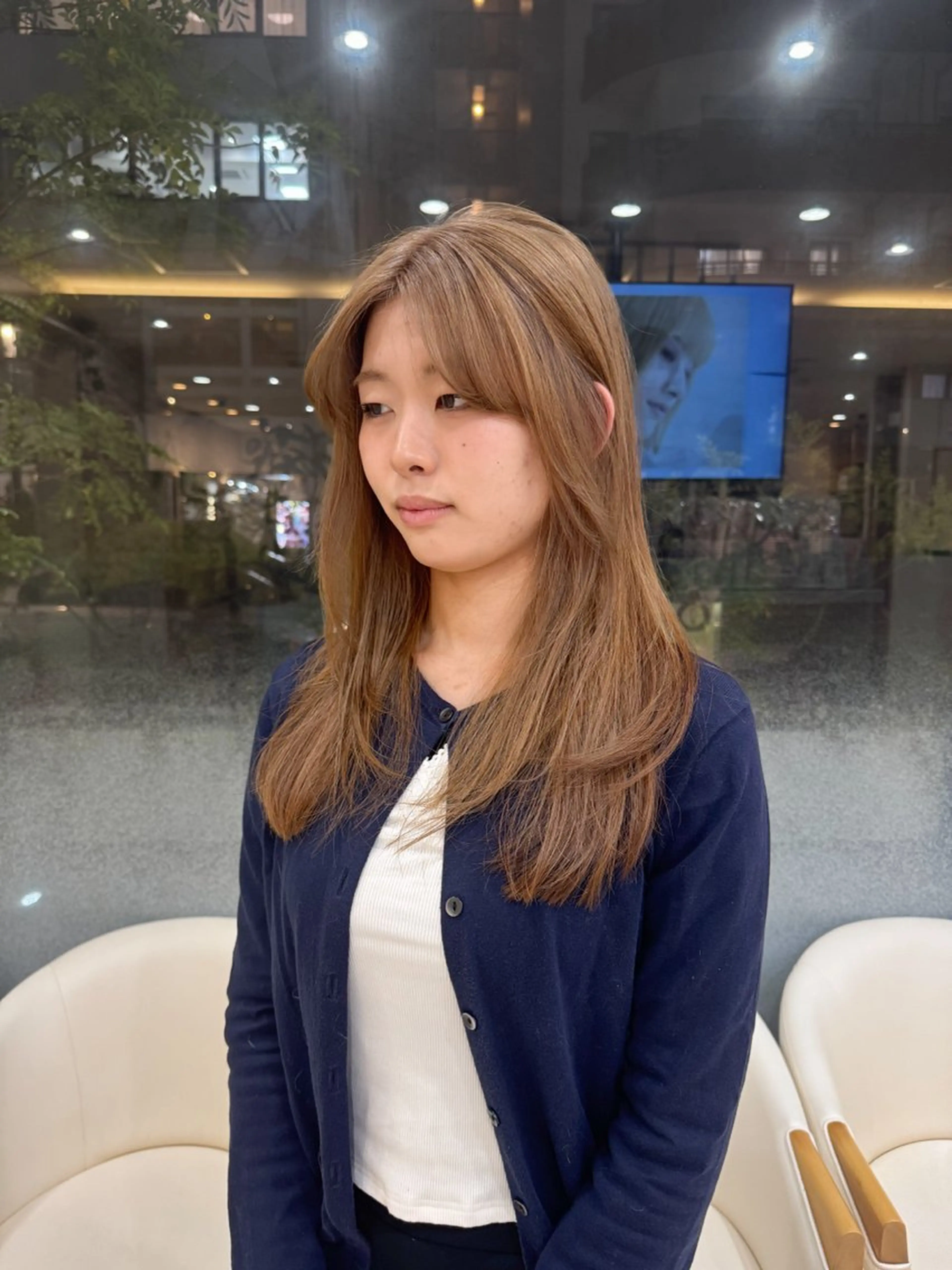 セミロング カラー ベージュカラー Seeknext // Rukaのヘアスタイル