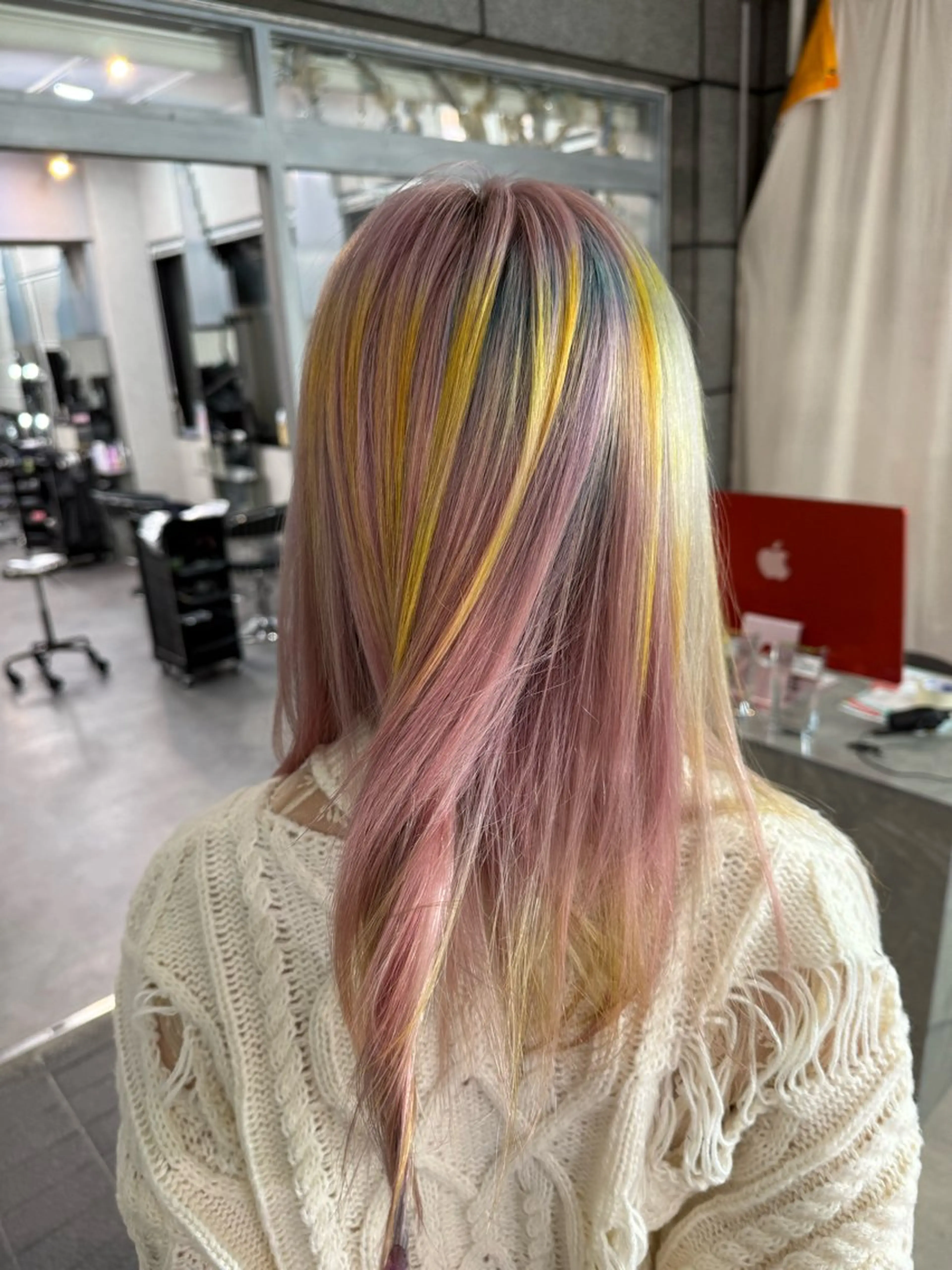 カラー デザインカラー ヘアカラー ブリーチカラー/ デザインカラー/にらのヘアスタイル