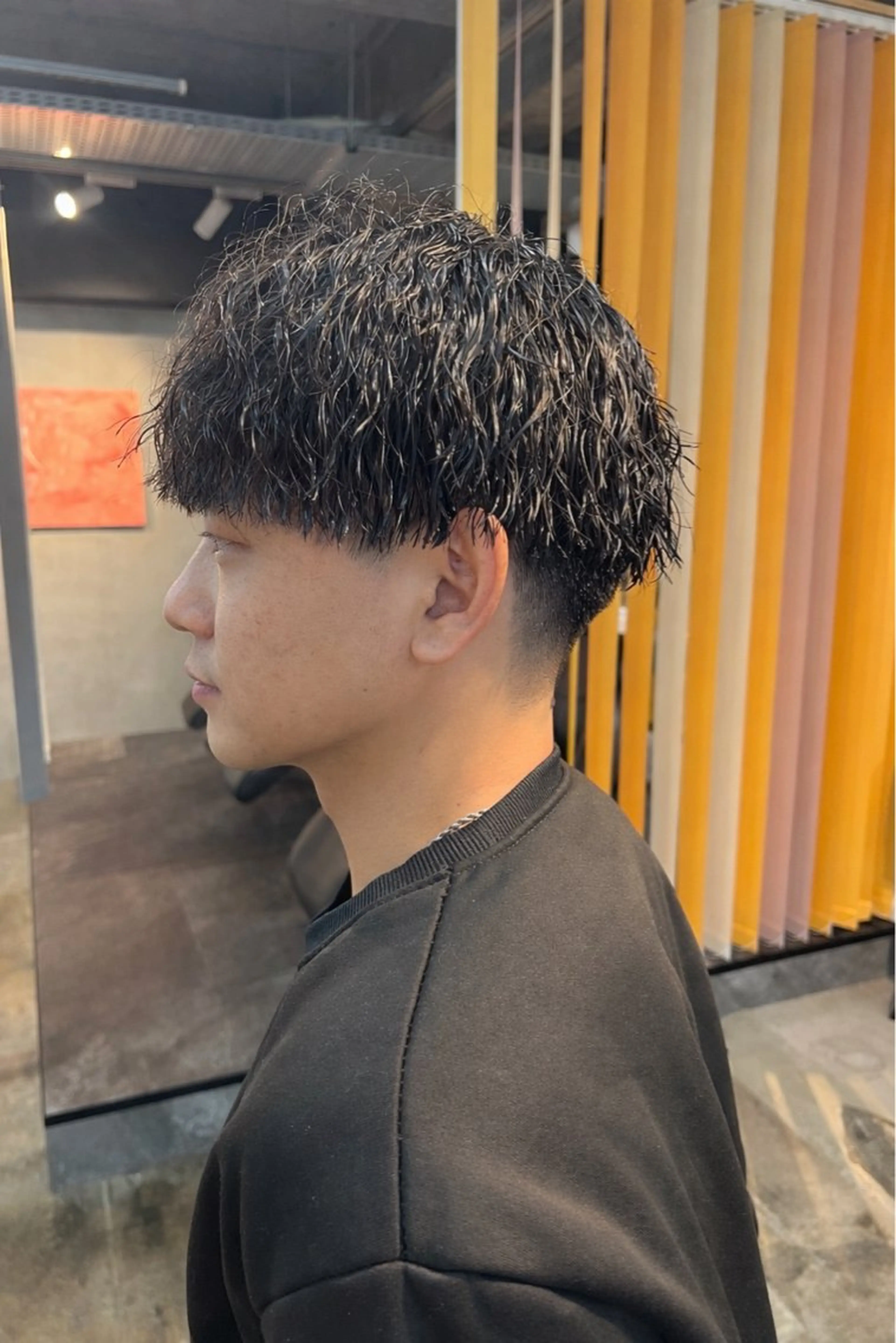 パーマ メンズ カット パーマ くまざき　なな /メンズモデル募集のヘアスタイル