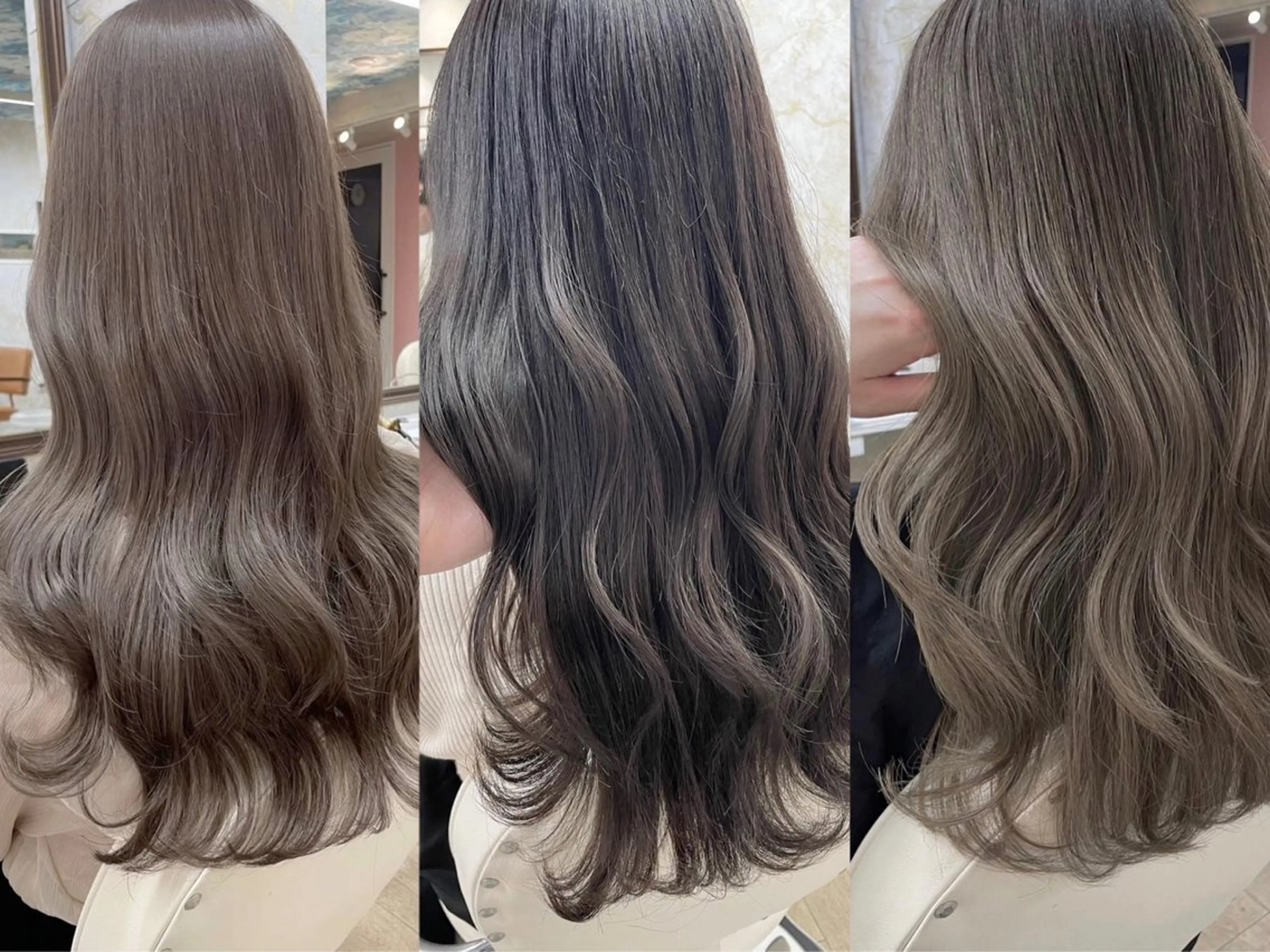 セミロング カット ヘアカラー トリートメント 髪質改善/ メンズカット・パーマのヘアスタイル
