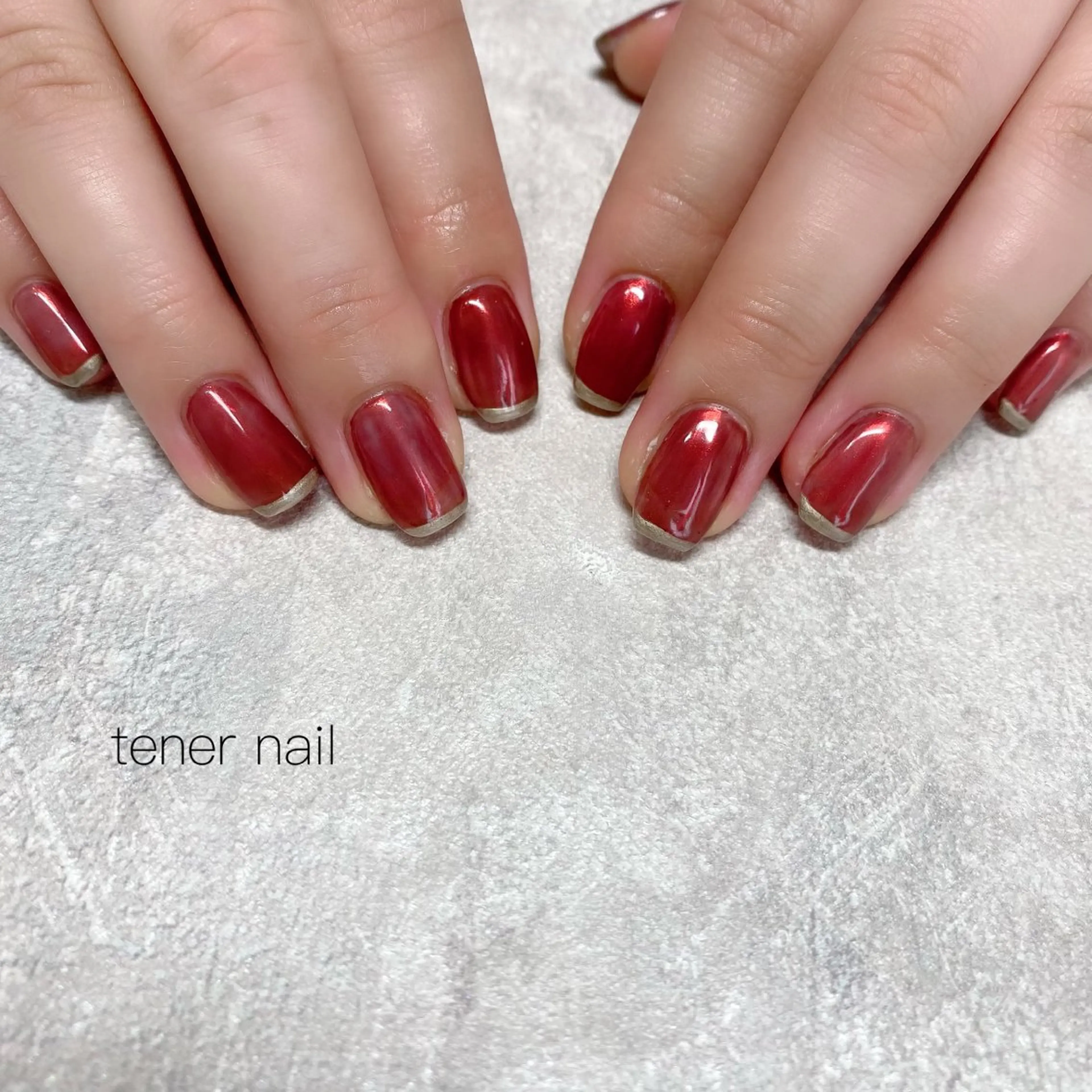 ネイル フレンチネイル マグネットネイル ハンドネイル テネルネイル tener nailのネイルデザイン