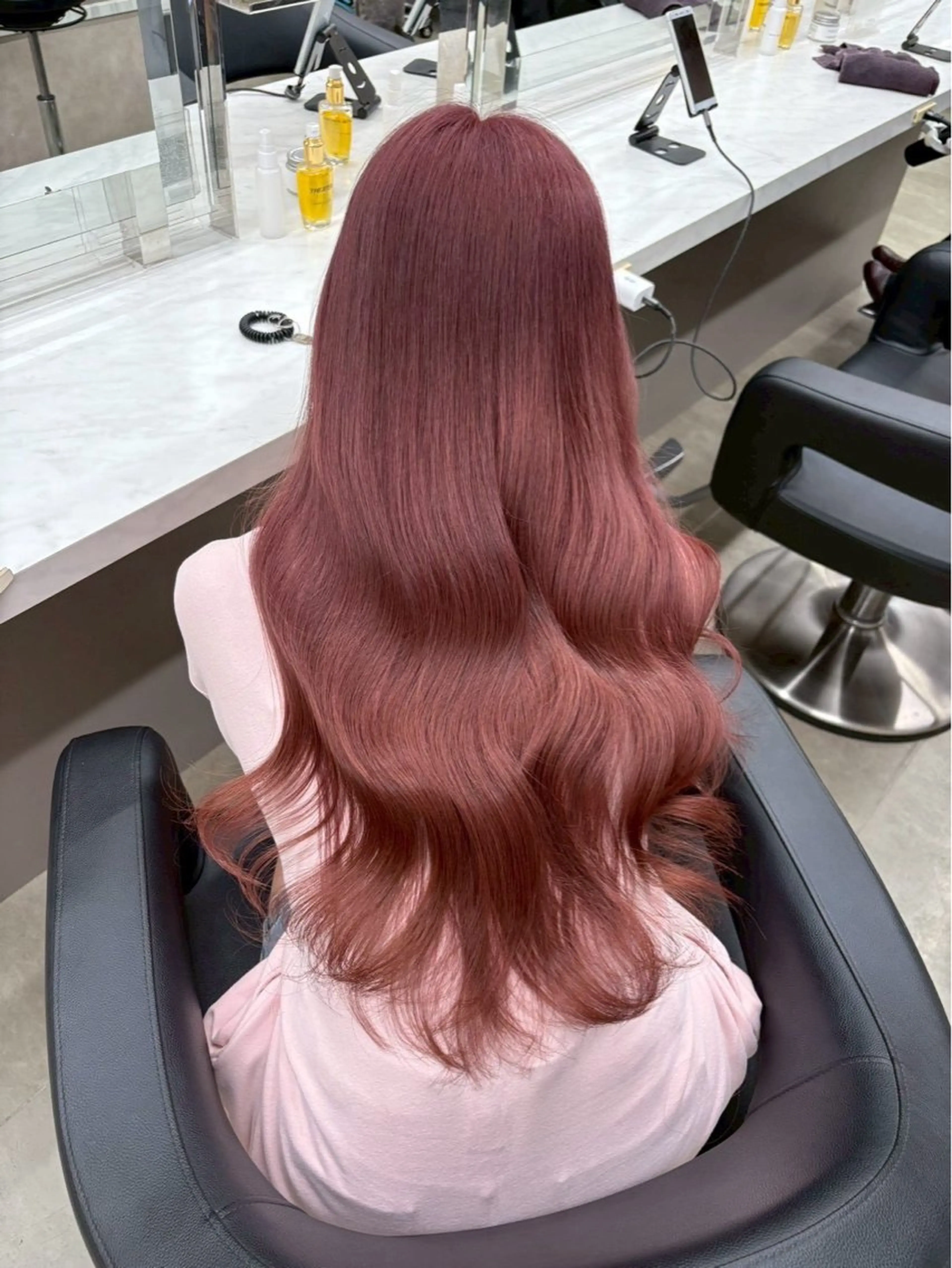 ロング ♡暖色ガーリー/ ピンク/かえで♡のヘアスタイル