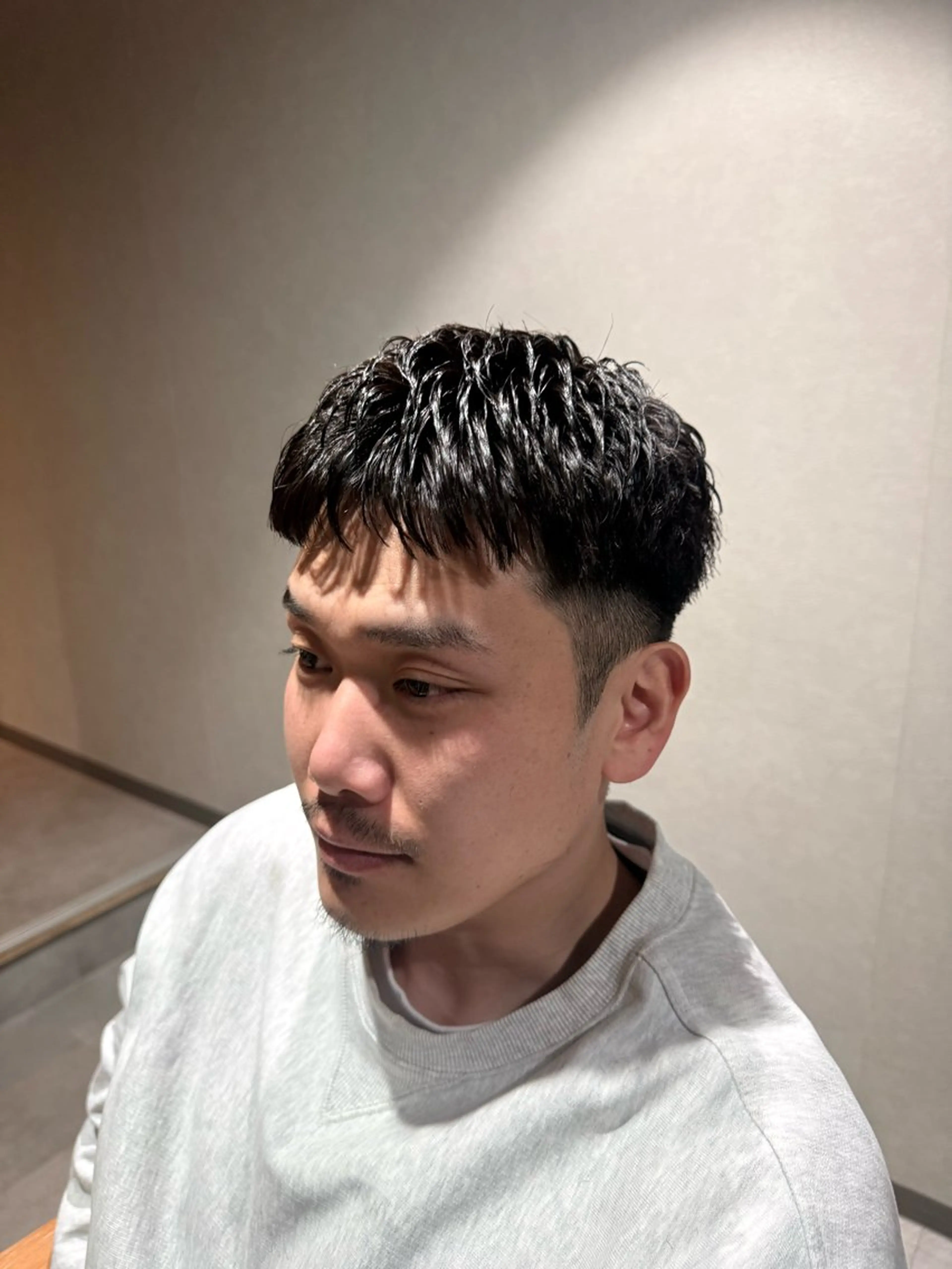 メンズカット × アイロンパーマの写真