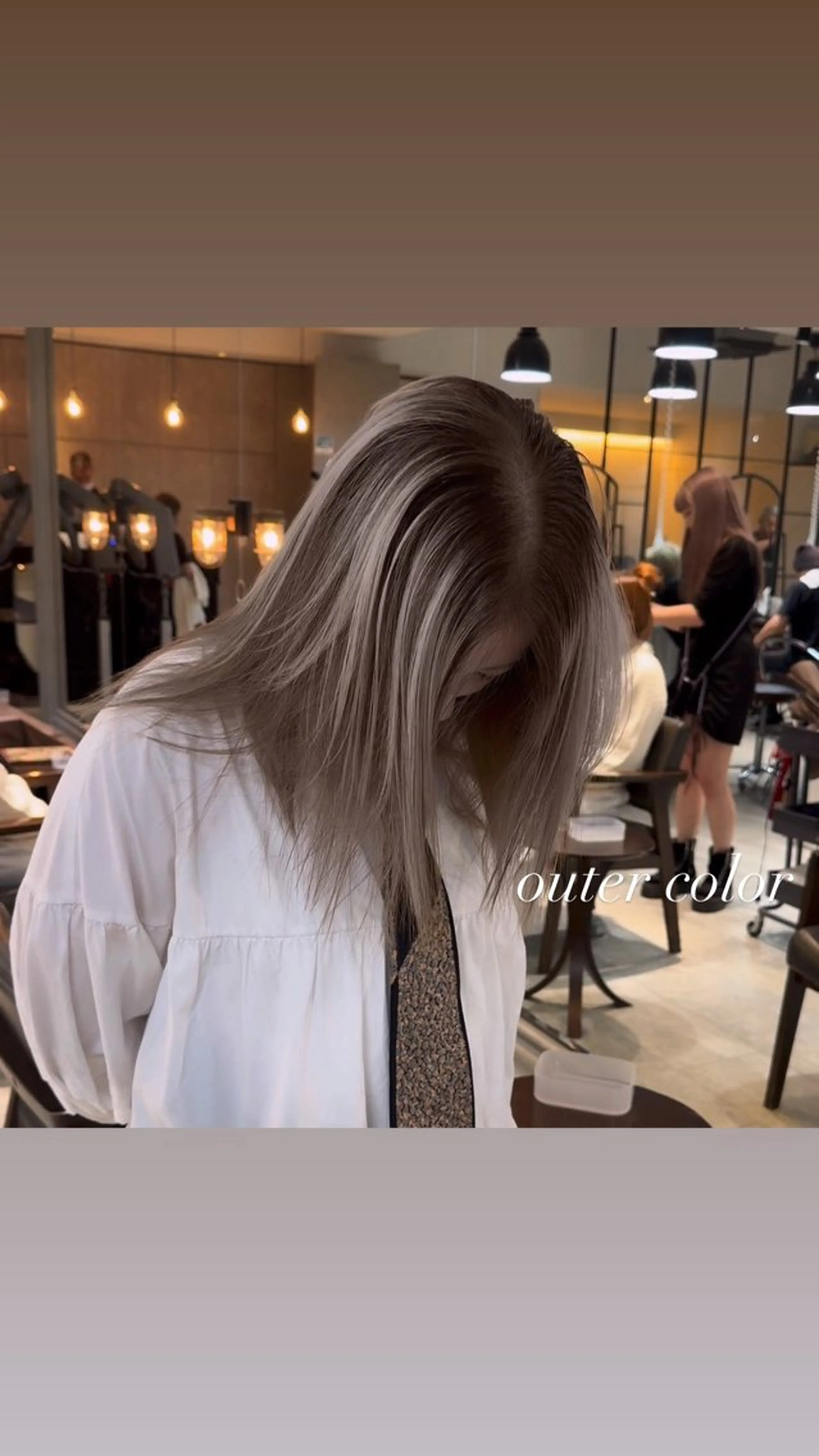 セミロング カラー カット ヘアカラー トリートメント ヘアセット 💜ハイトーン💛 マジカルかいちゃんのヘアスタイル