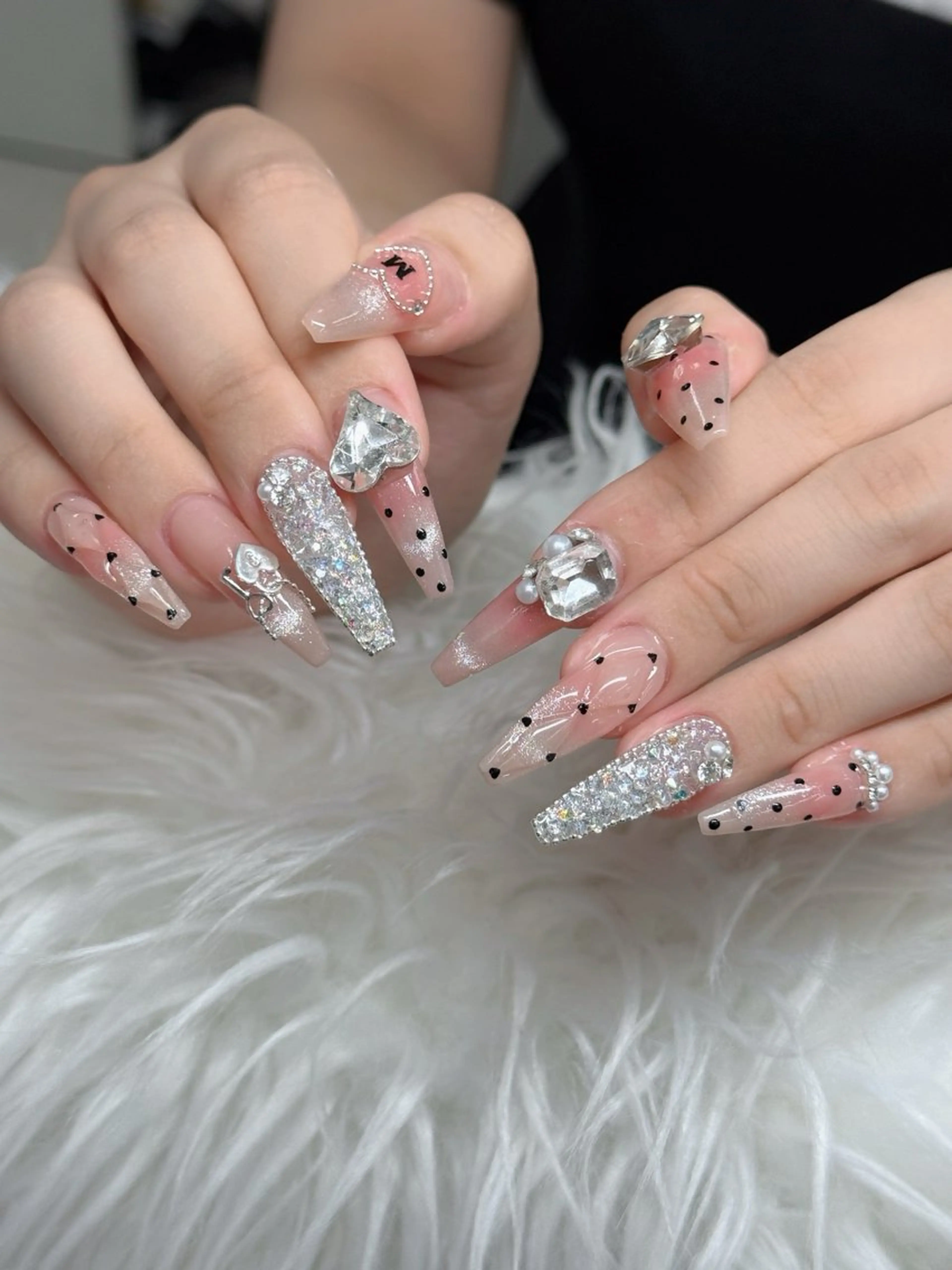 ネイル フットネイル フレンチネイル グラデーション 韓国ネイル ロングネイル ハンドネイル Hani Nail Salonのネイルデザイン