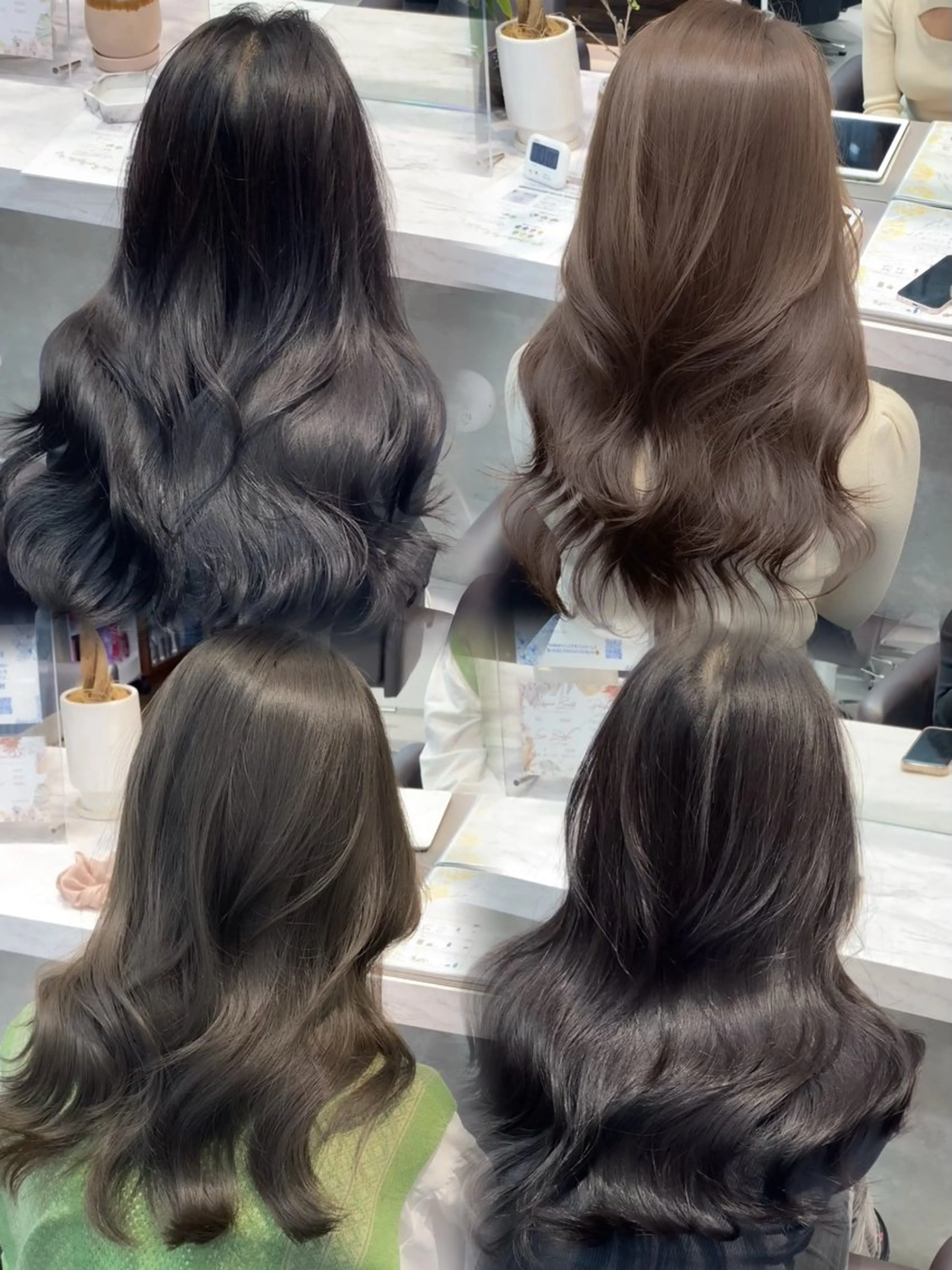 セミロング カット ヘアカラー ワンカールで可愛い レイヤーカット/宮田のヘアスタイル