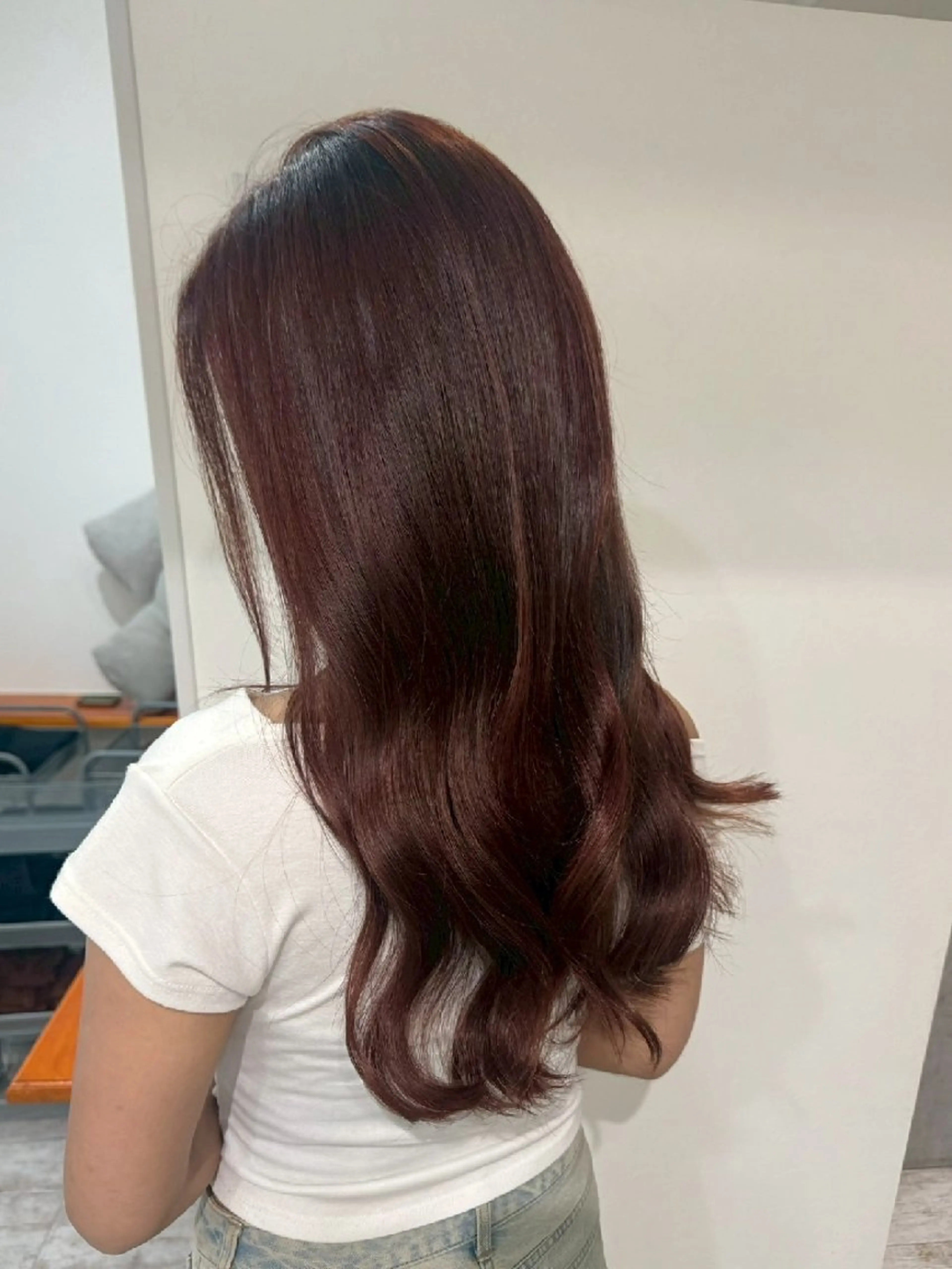 ロング カラー ヘアカラー トリートメント piLLon 心斎橋のヘアスタイル