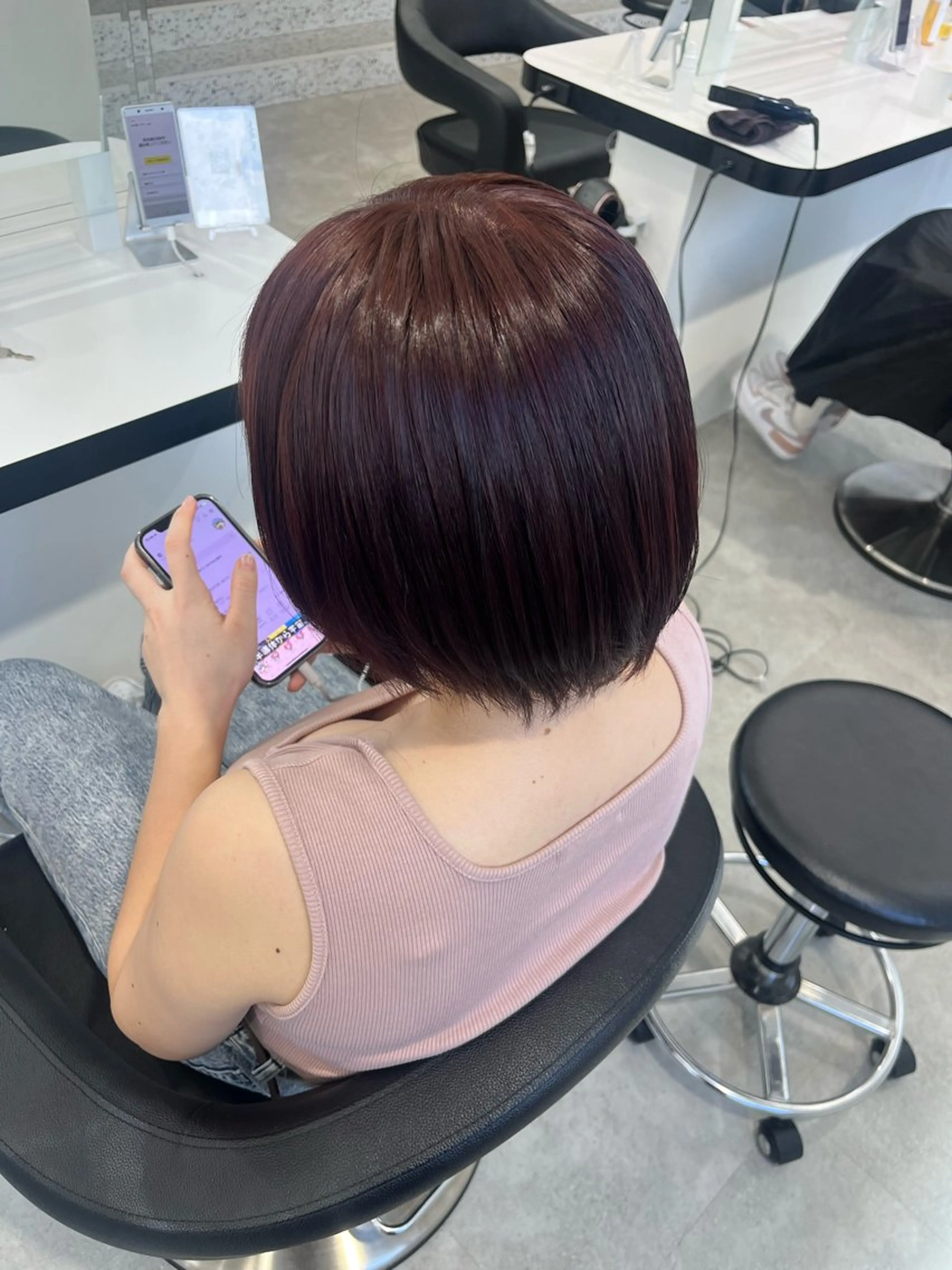 ショート カラー みう/仙台/暖色/ 艶髪/顔周りカット/のヘアスタイル