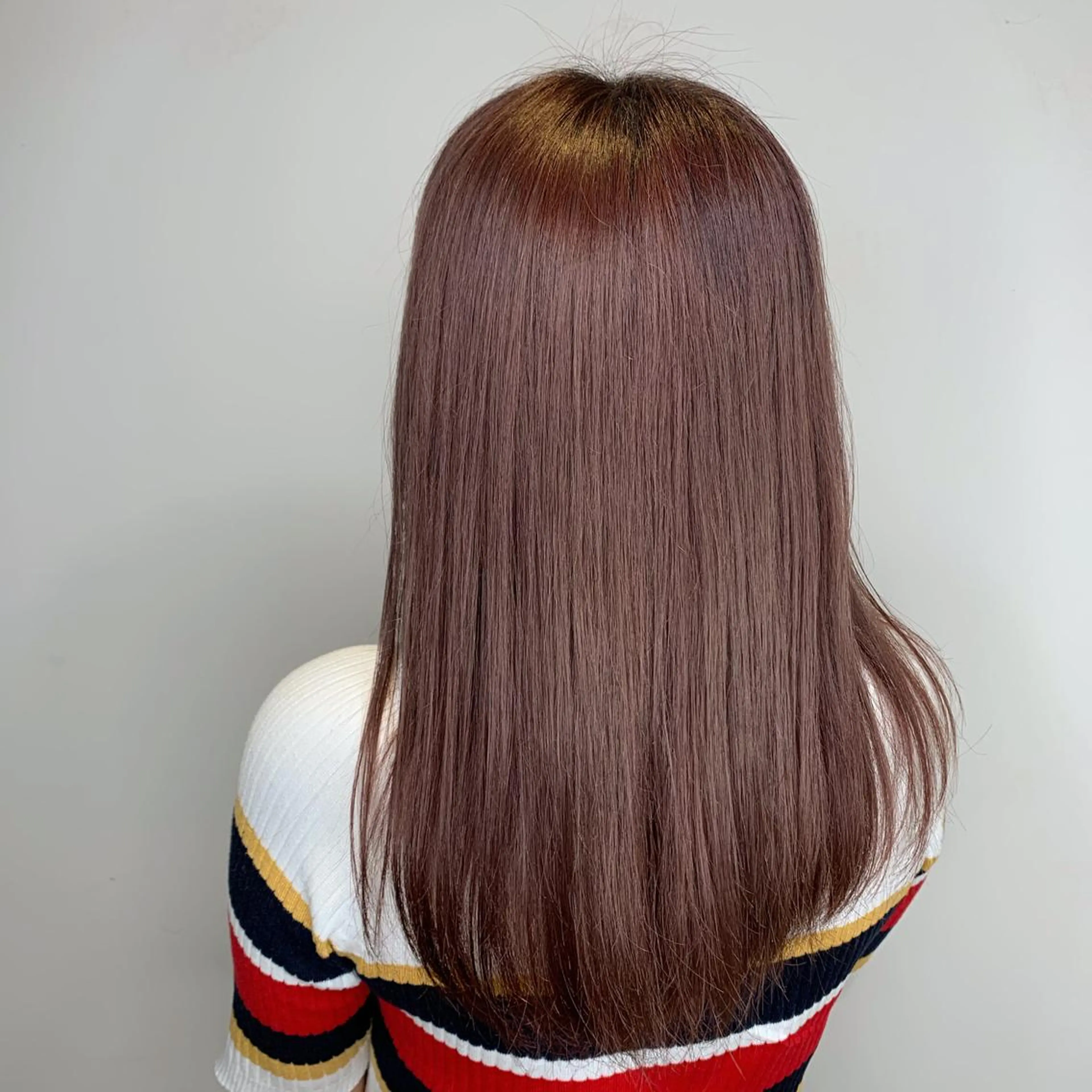 ロング カラー ラベンダーカラー ラベンダーピンク ピンクカラー 中村 香菜のヘアスタイル