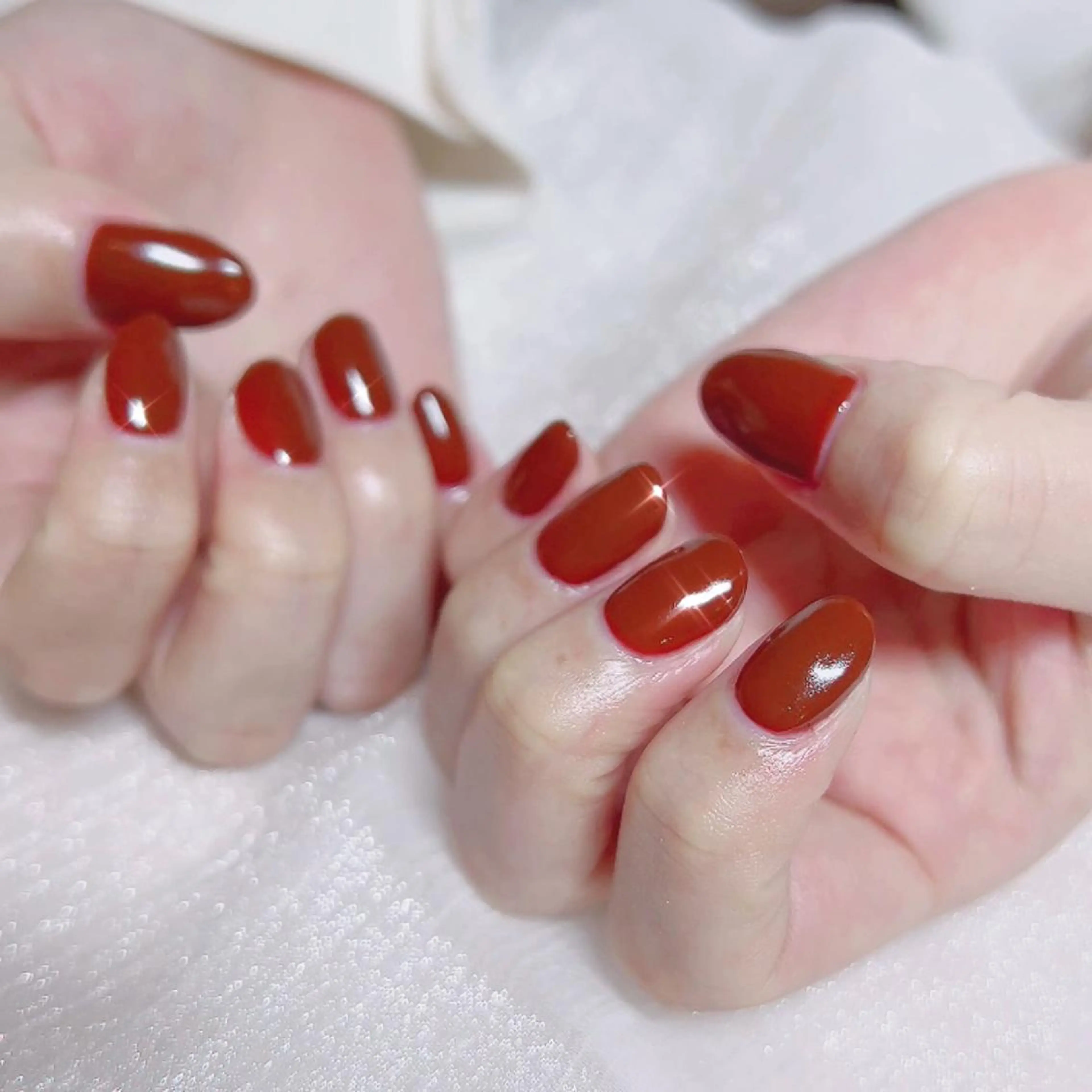 ネイル オーロラネイル フットネイル フレンチネイル ジェルネイル 韓国ネイル ハンドネイル ハンドケア 【ENサロン】 Rei🎀Nailのネイルデザイン