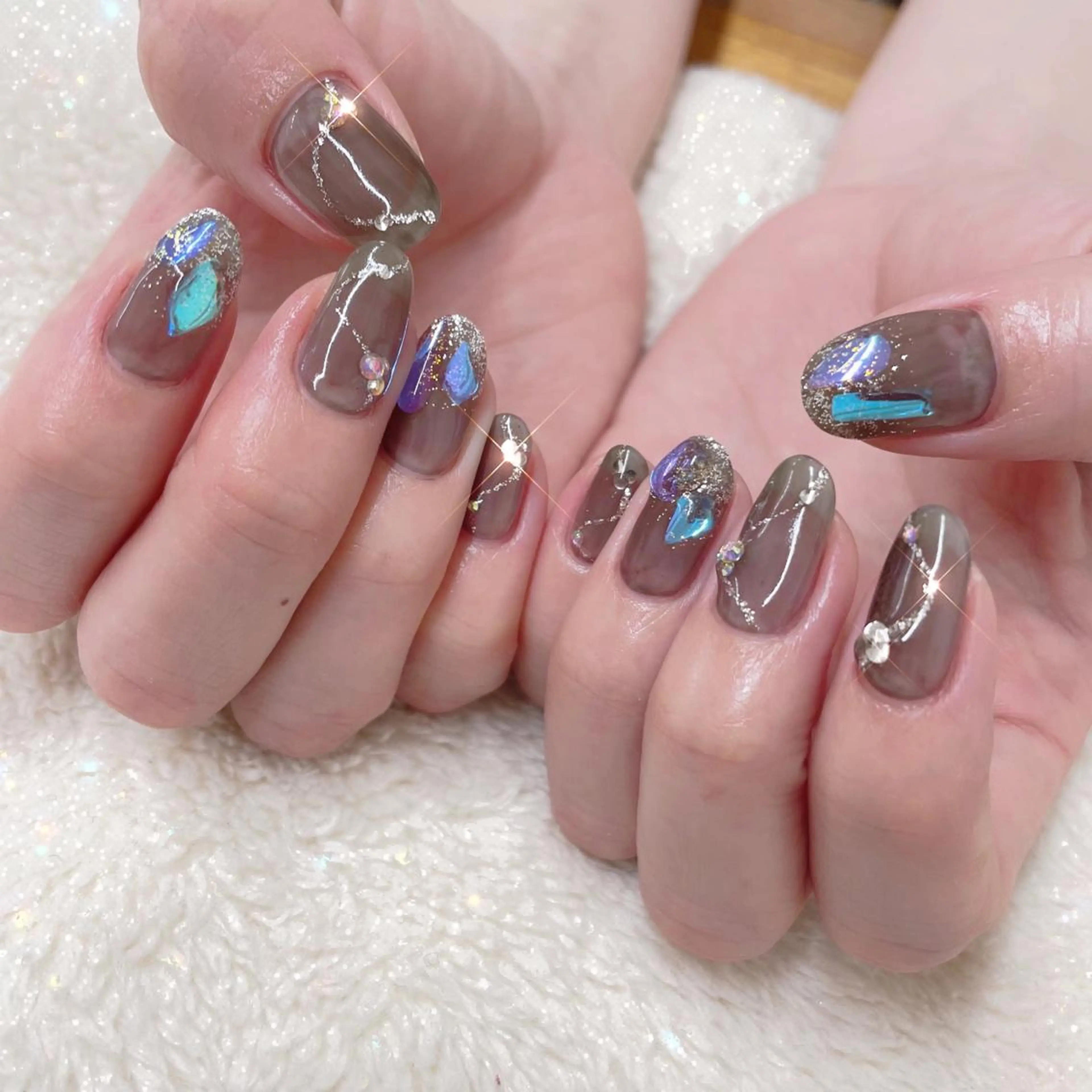 ネイル ハンドネイル She nail studio 原宿所属・パラジェル有/ スカルプ/mahoのネイルデザイン