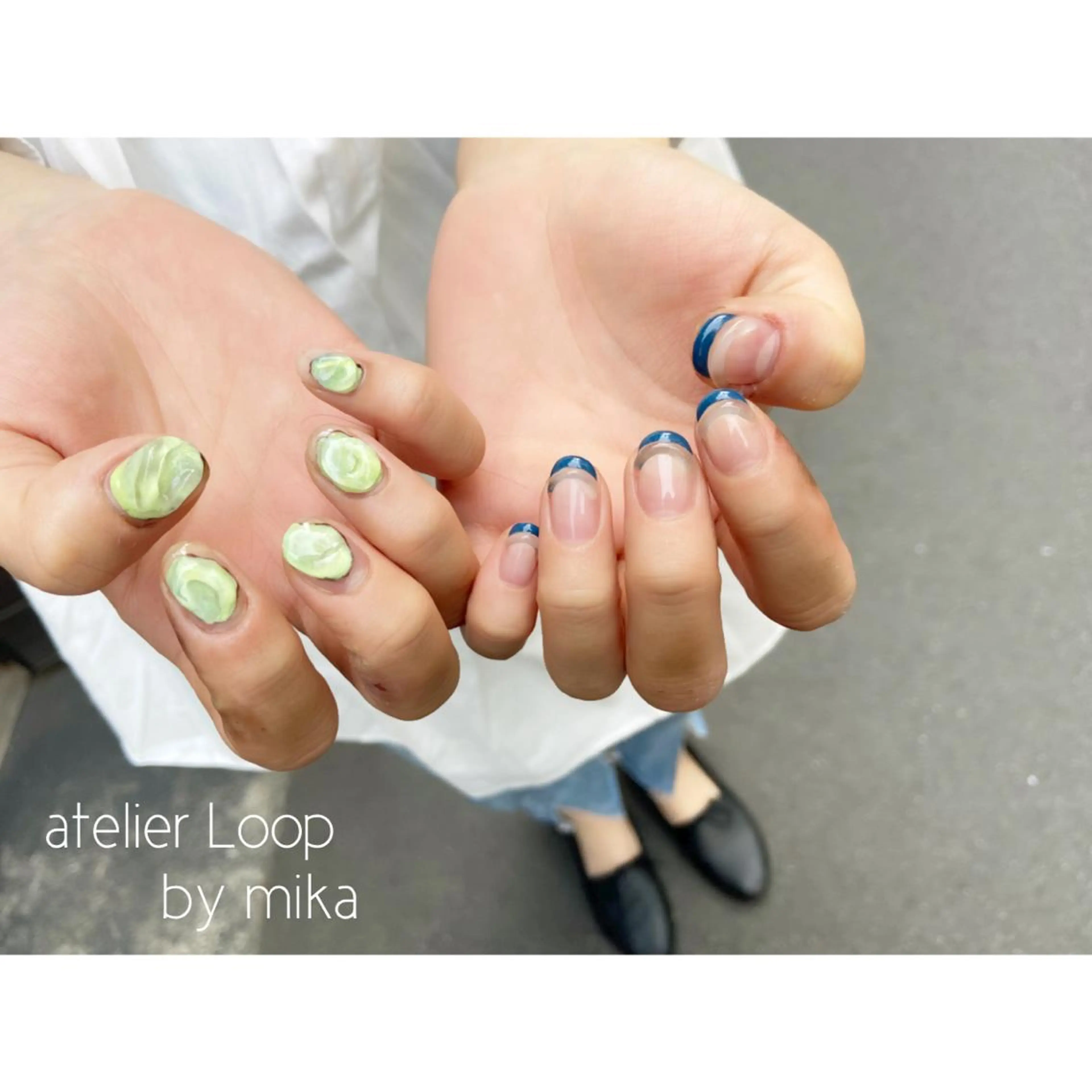 ネイル フレンチネイル ハンドネイル atelierLoopbyshiho所属・atelier Loop♪MIKAのネイルデザイン