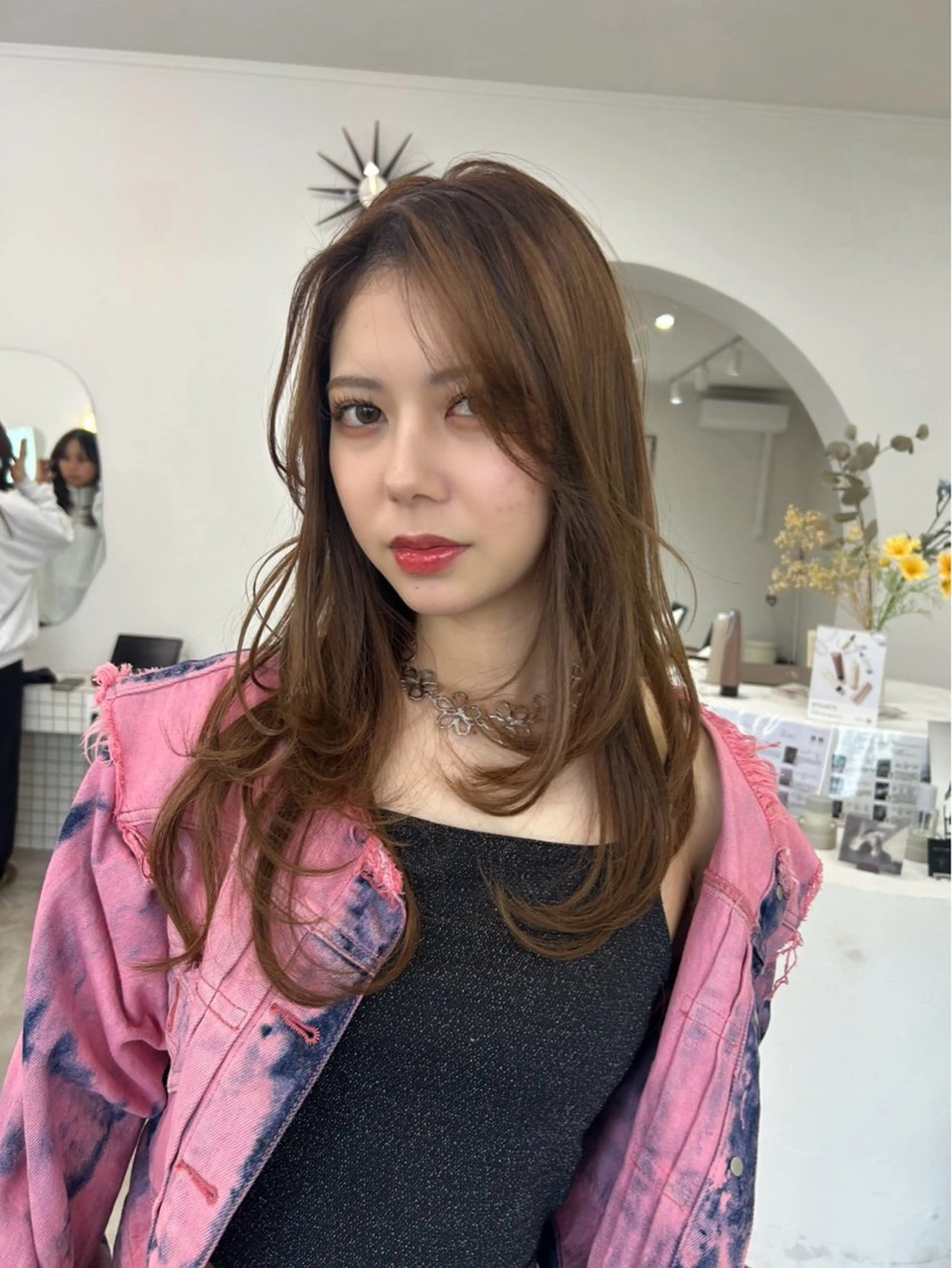 ロング レイヤーカット カット カリン| debut泡瀬店のヘアスタイル