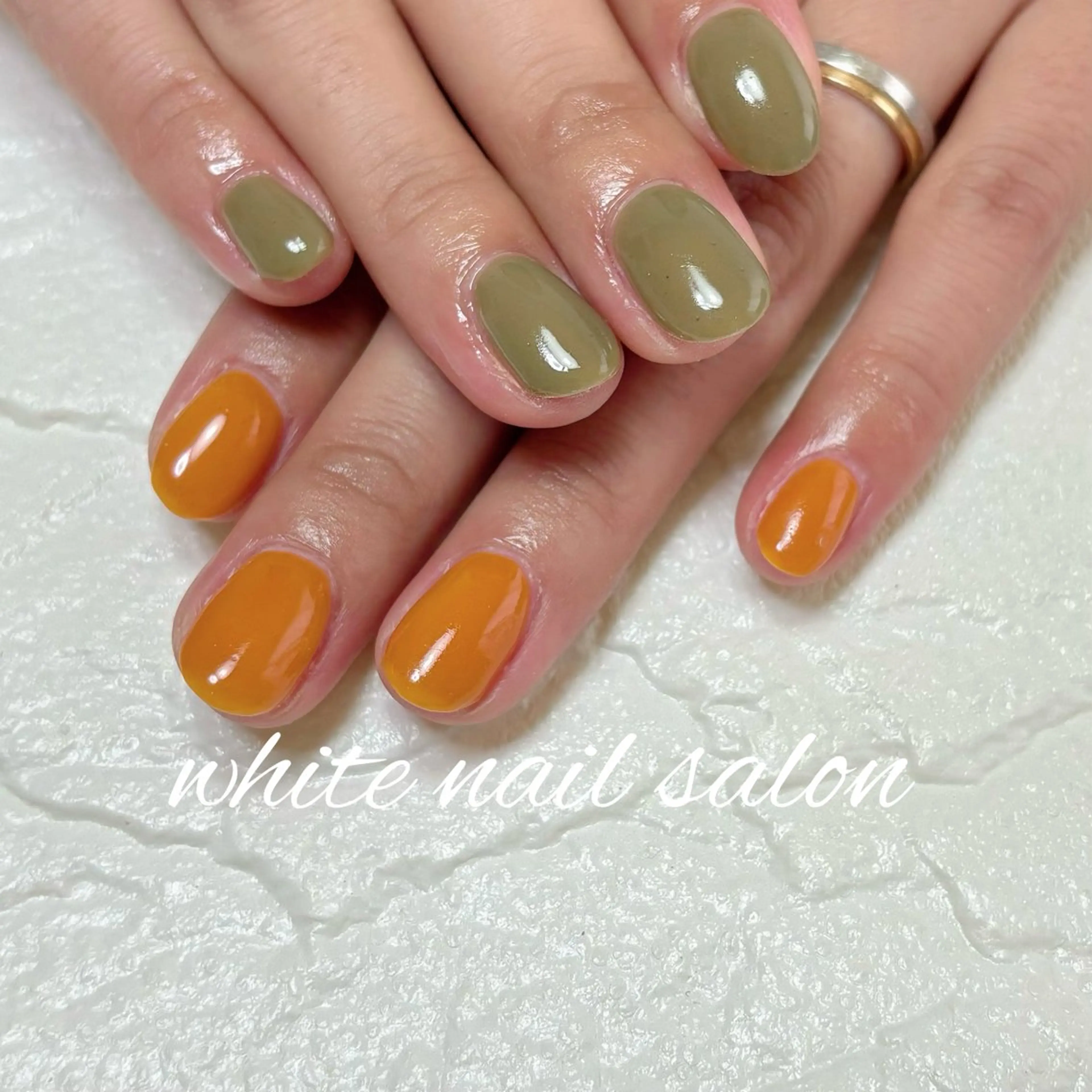 ネイル フットネイル シンプルネイル white nail salonのネイルデザイン