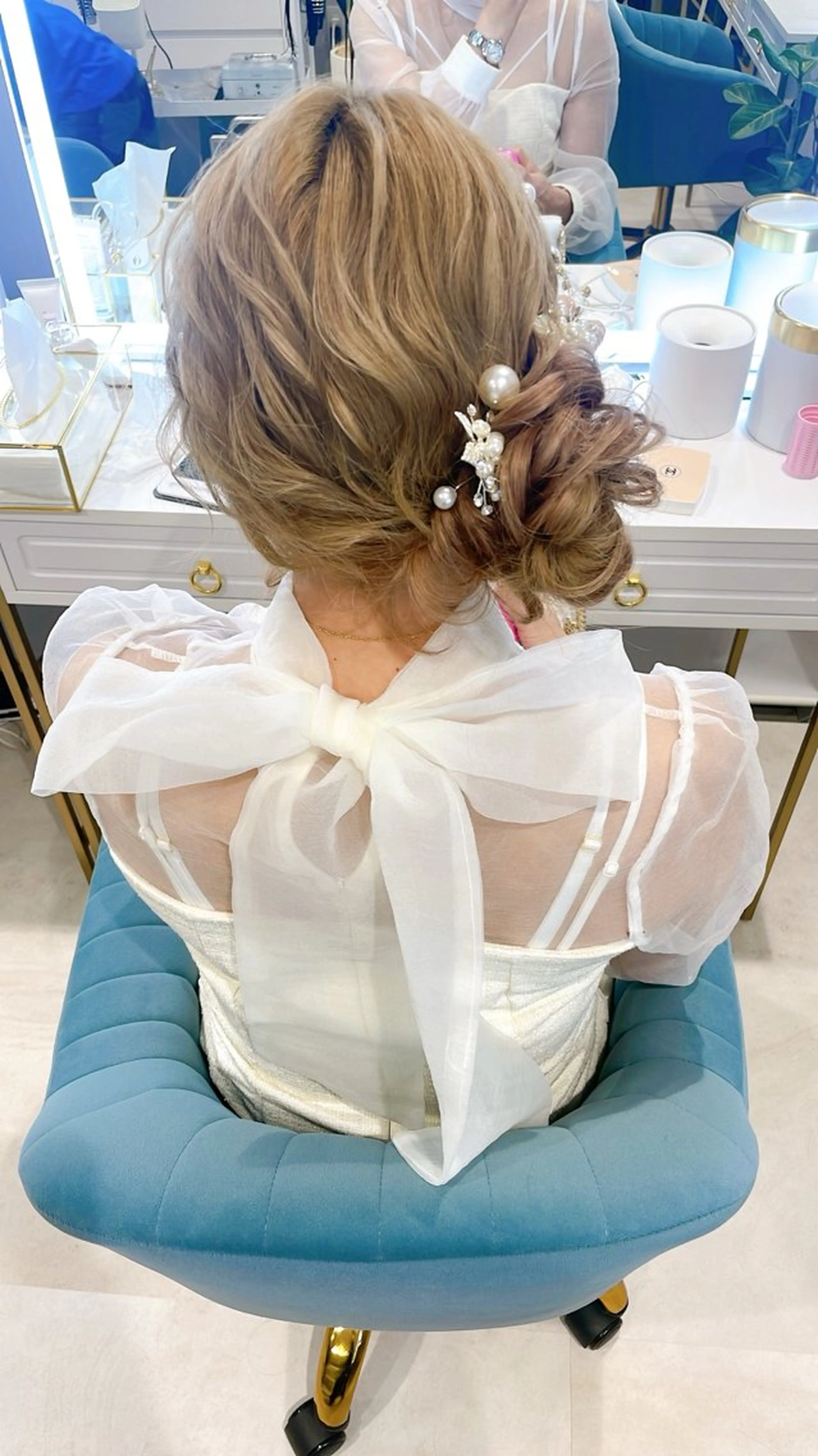 ロング ヘアアレンジ お団子ヘア 大嶋 日向子のヘアスタイル