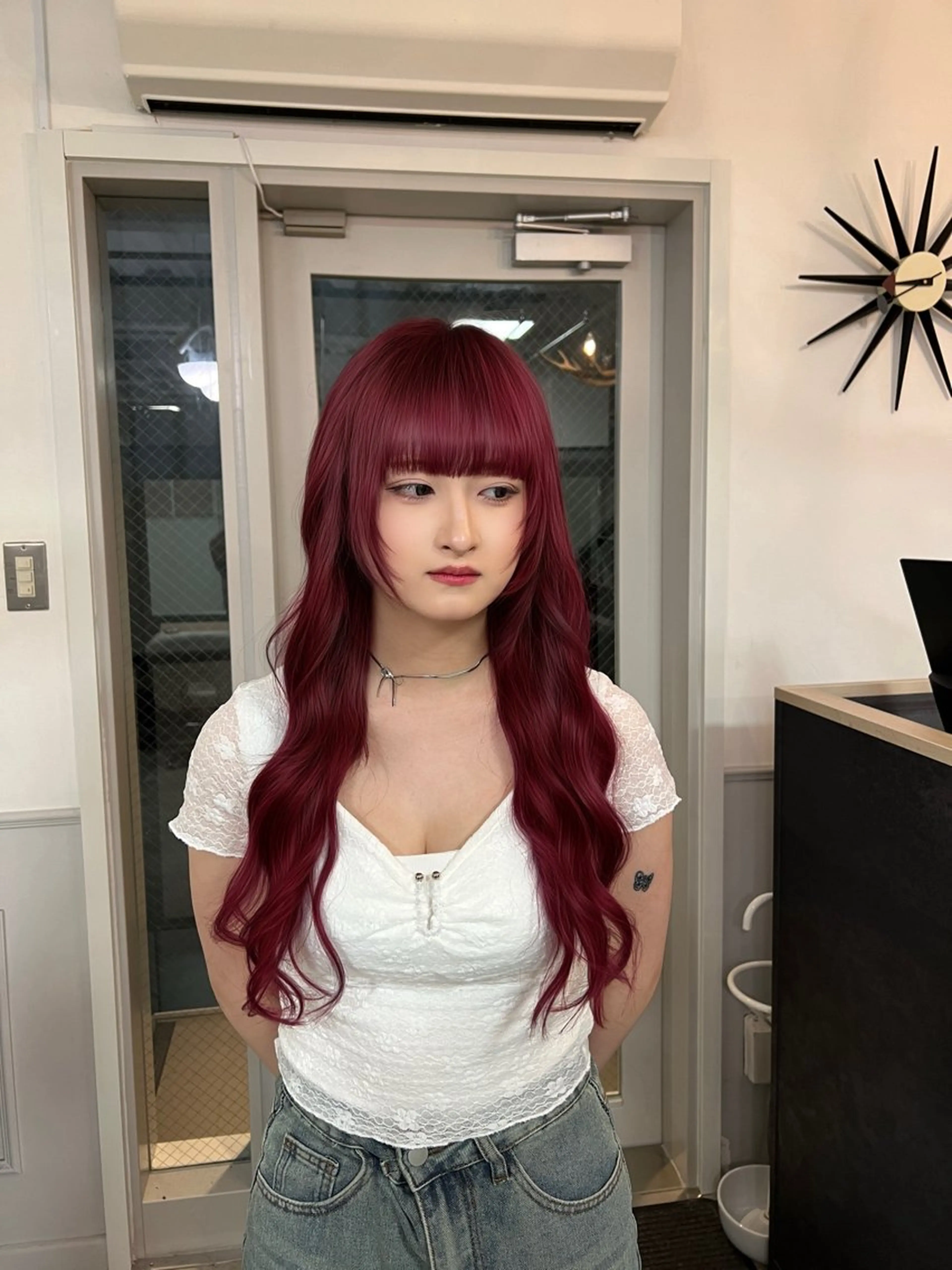 ロング エクステ 羽エクステ/ブリーチ 🎱KENJI🎱のヘアスタイル