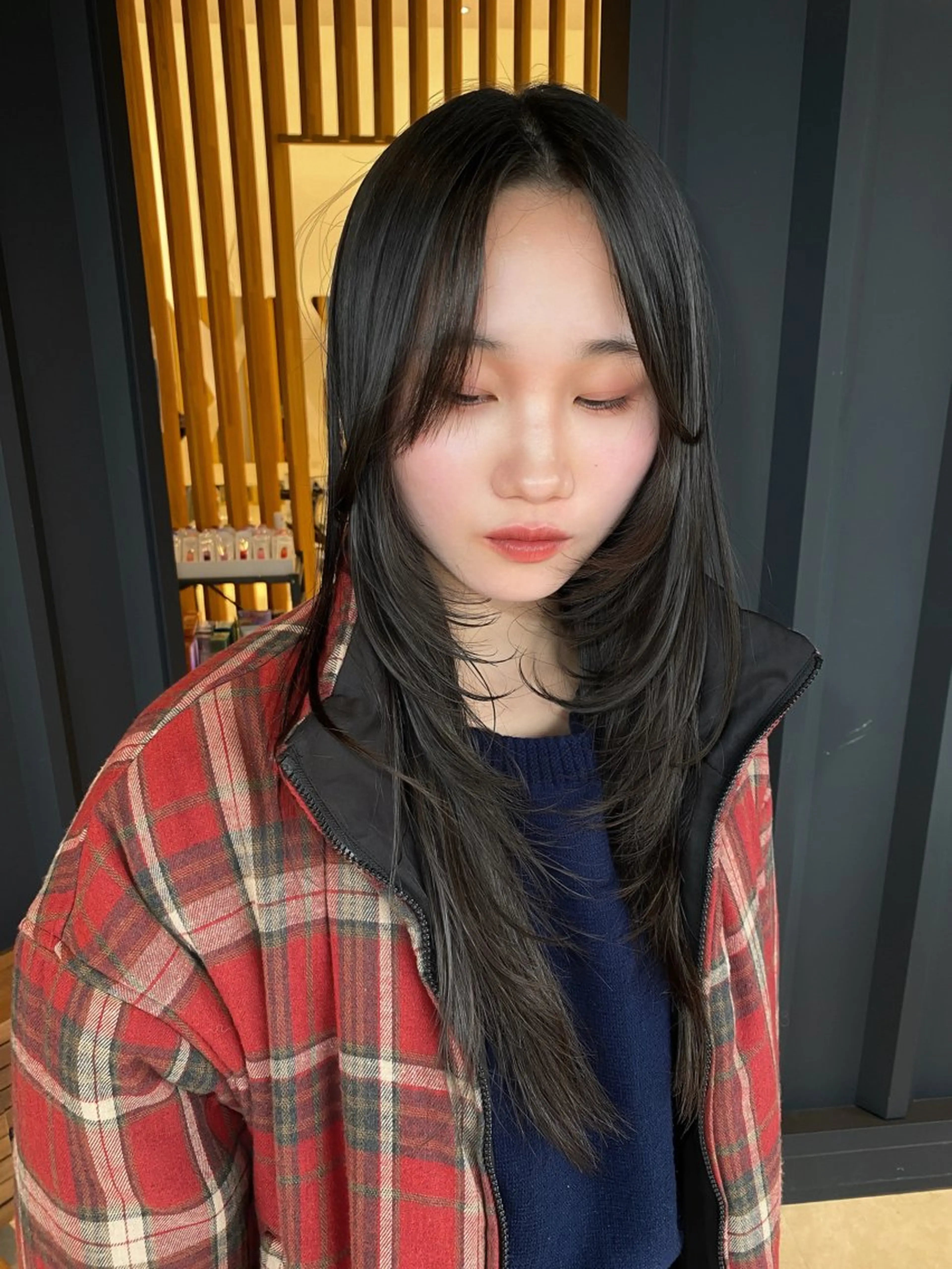 ロング カット トリートメント yui 野々市市のヘアスタイル