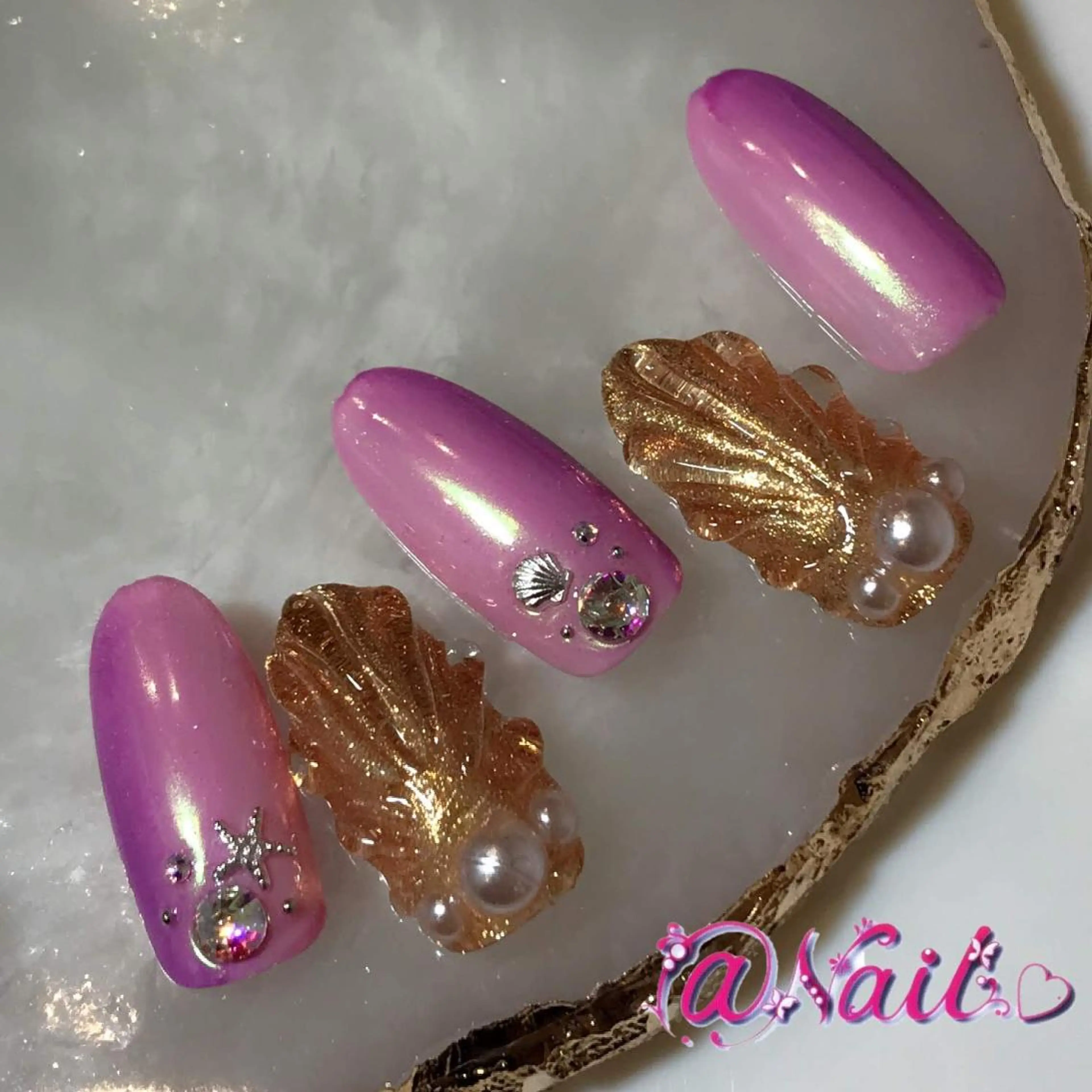 ネイル ネイルチップ 小尾 栞のネイルデザイン