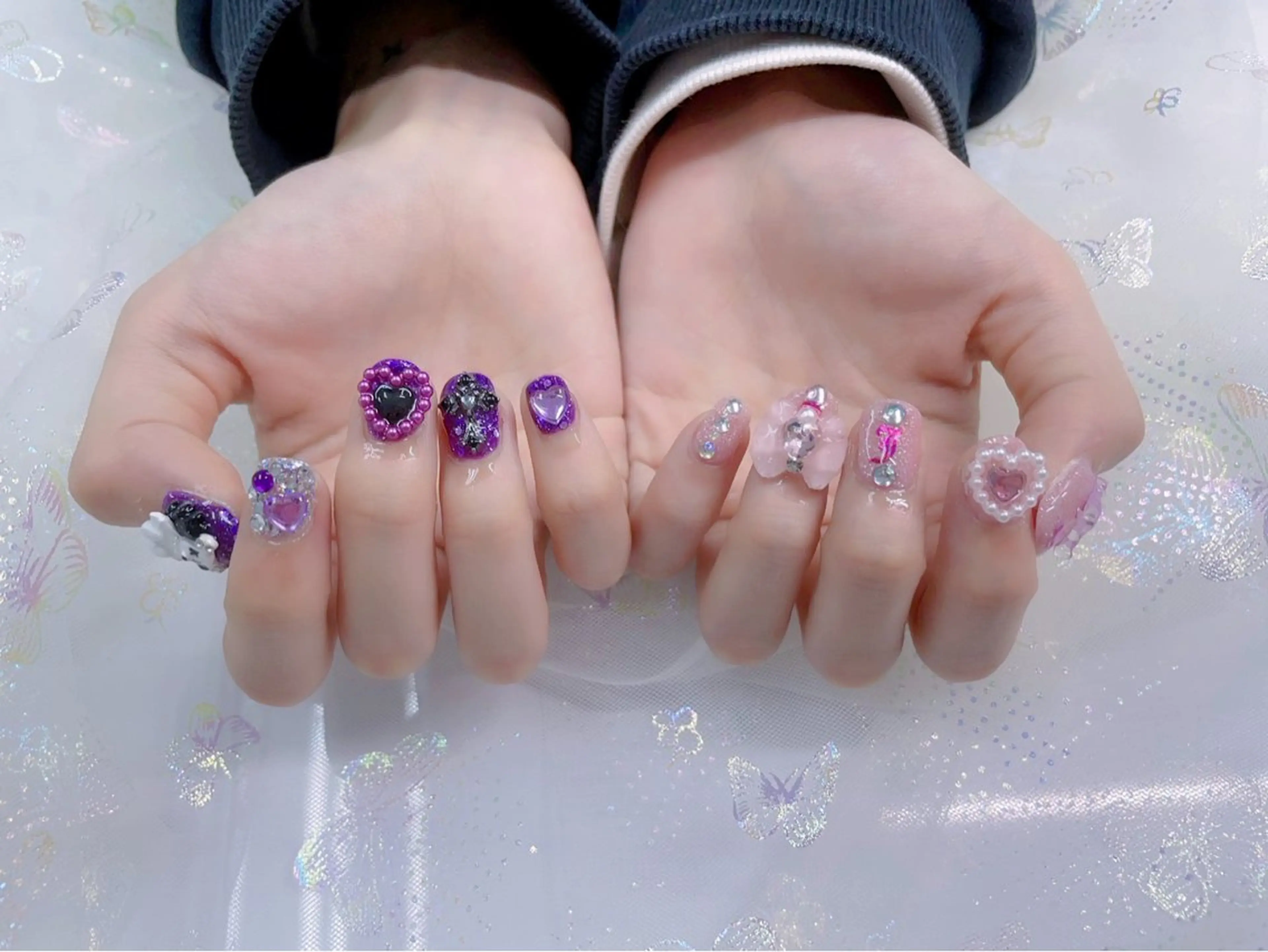 ネイル パーツ全部¥110 サロンミミのネイルデザイン