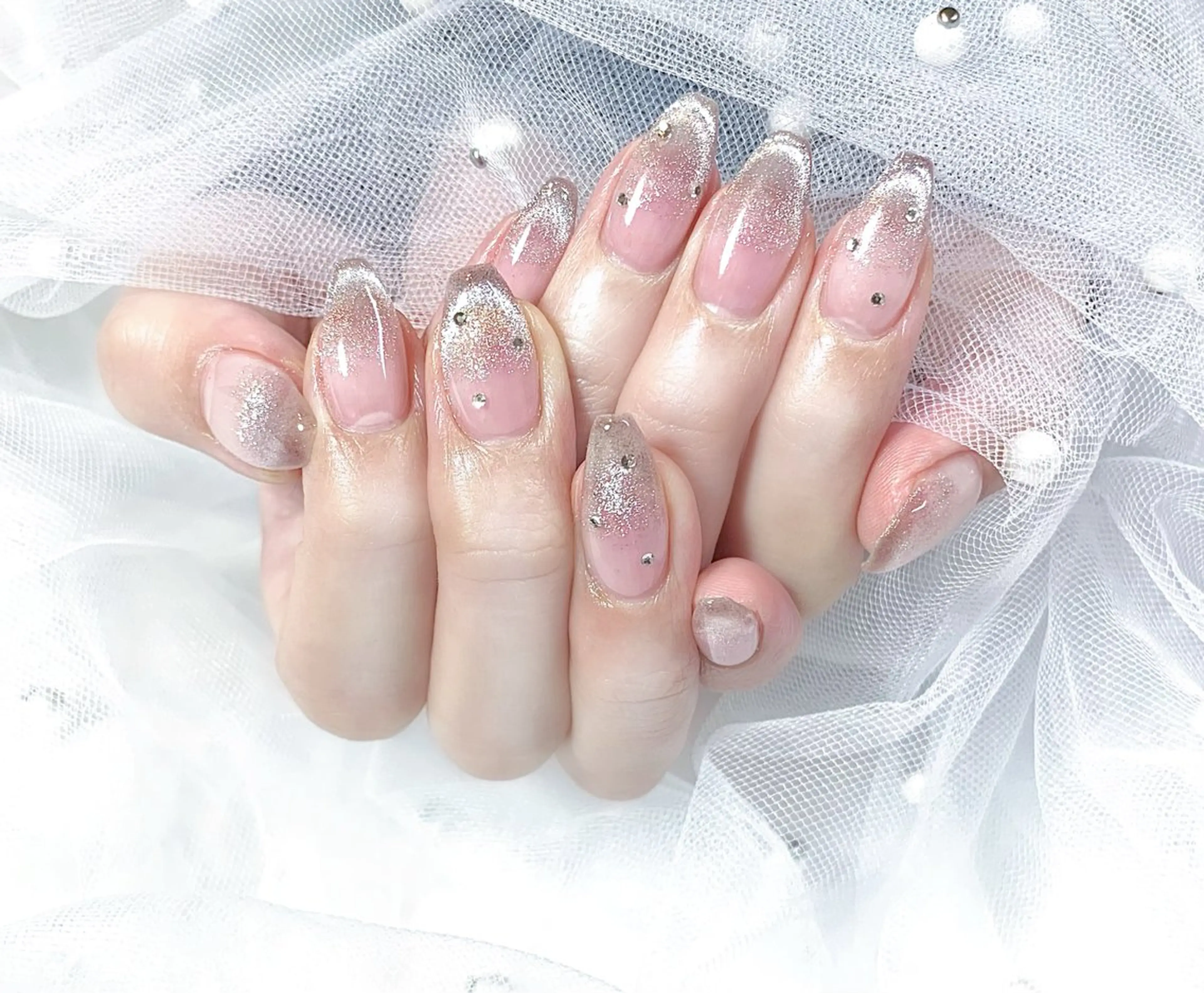 ネイル フレンチネイル グラデーション 韓国ネイル マグネットネイル ワンカラーネイル 【chatnoir】 MIYUのネイルデザイン