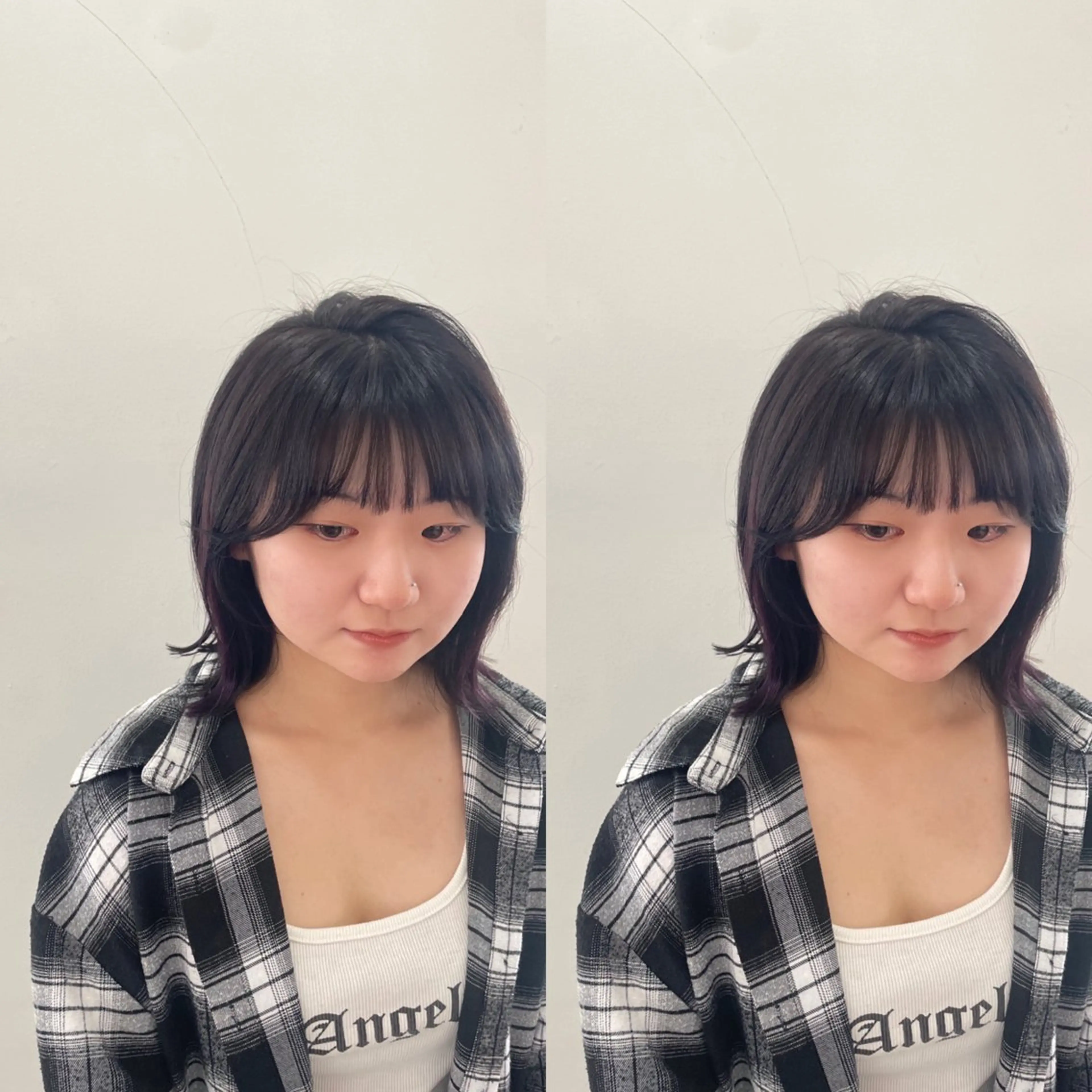 ミディアム カラー ブリーチ ケアブリーチ イヤリングカラー インナーカラー 髪質改善 mopa_kaede ナチュラル/レイヤーのヘアスタイル