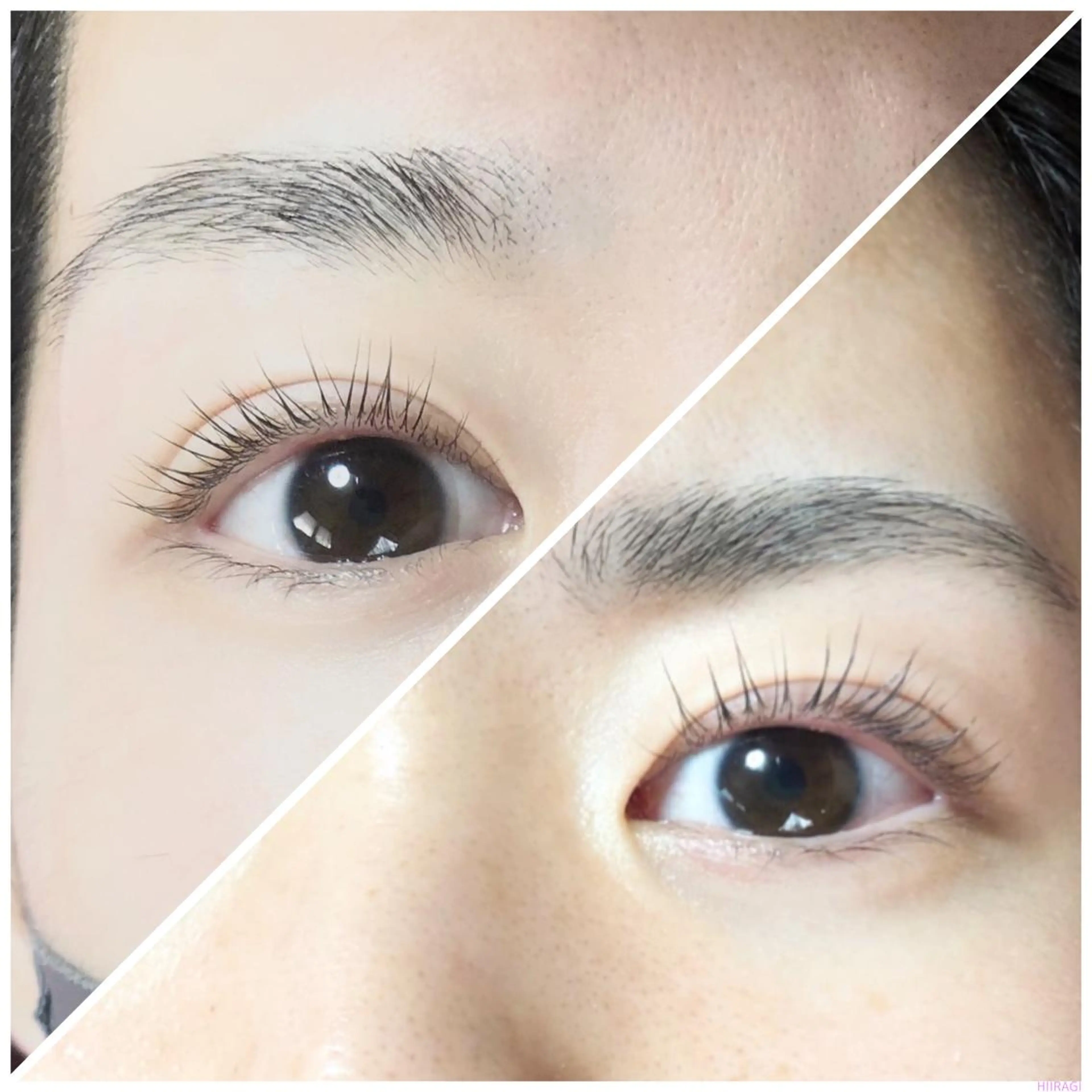 マツエク・マツパ ナチュラル まつげパーマ 美容室 HIIRAGIのマツエク・マツパデザイン